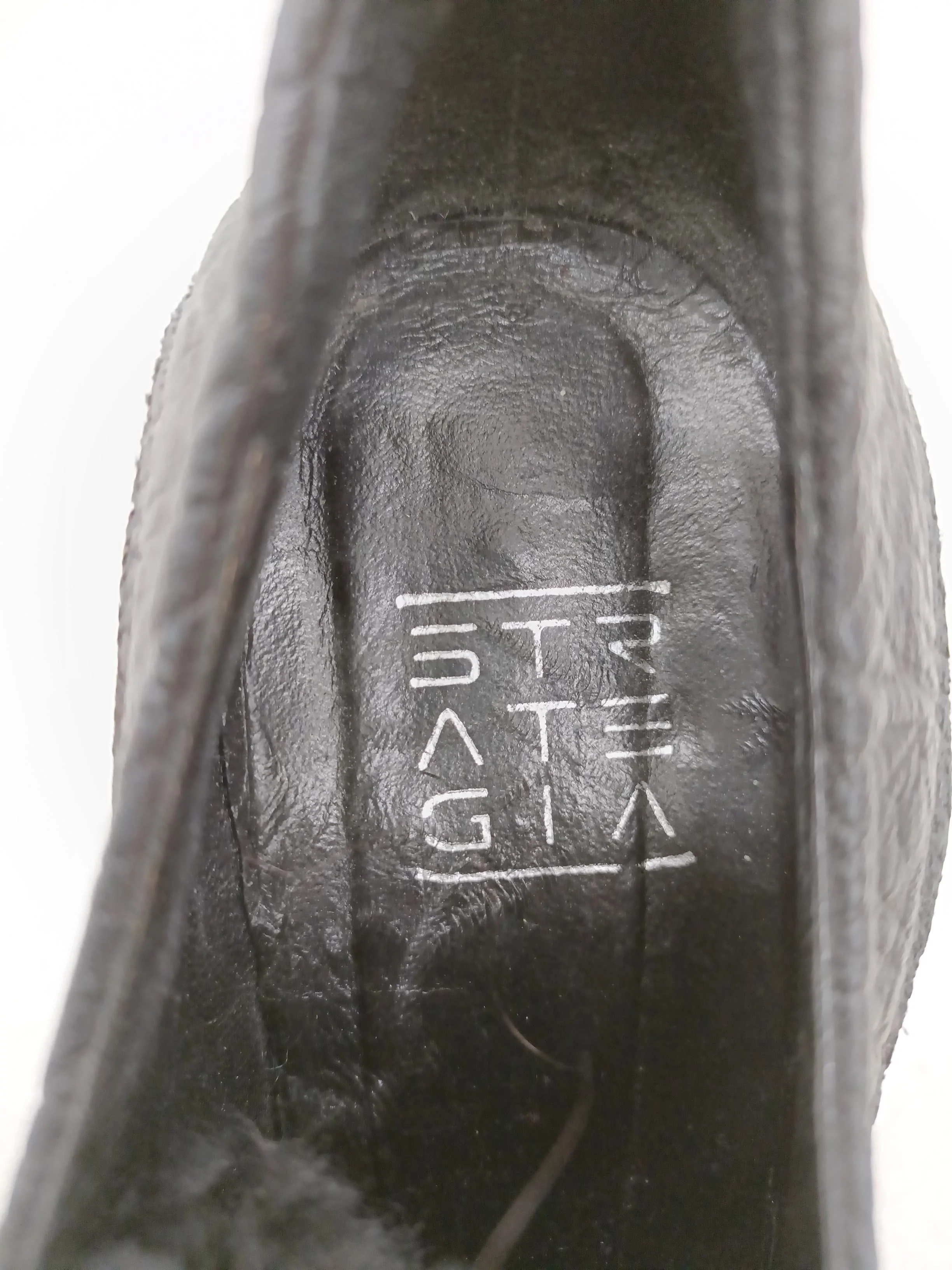 STRATEGIA Women's Heels UK 4 Black 100% Leather Platform - Image 6