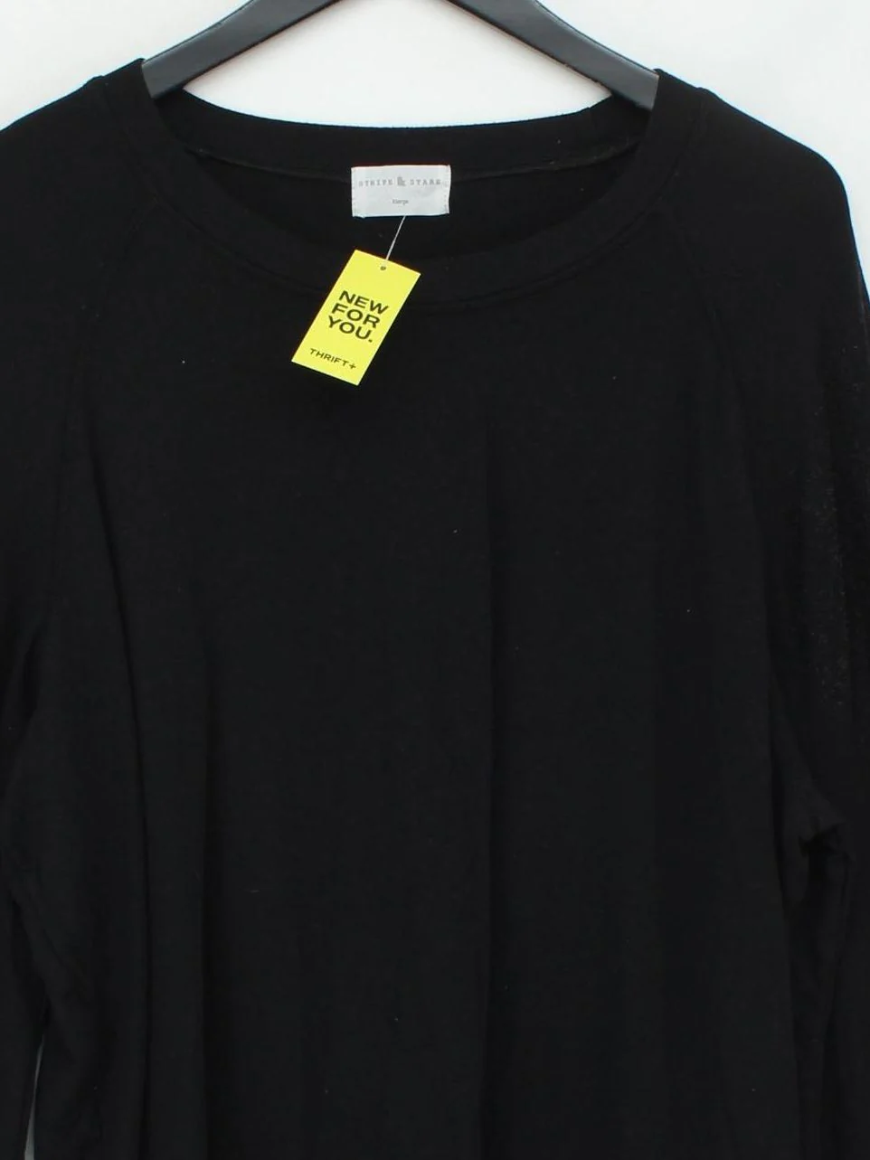 Stripe & Stare Women's Hoodie XL Black 100% Cotton Pullover - Image 3