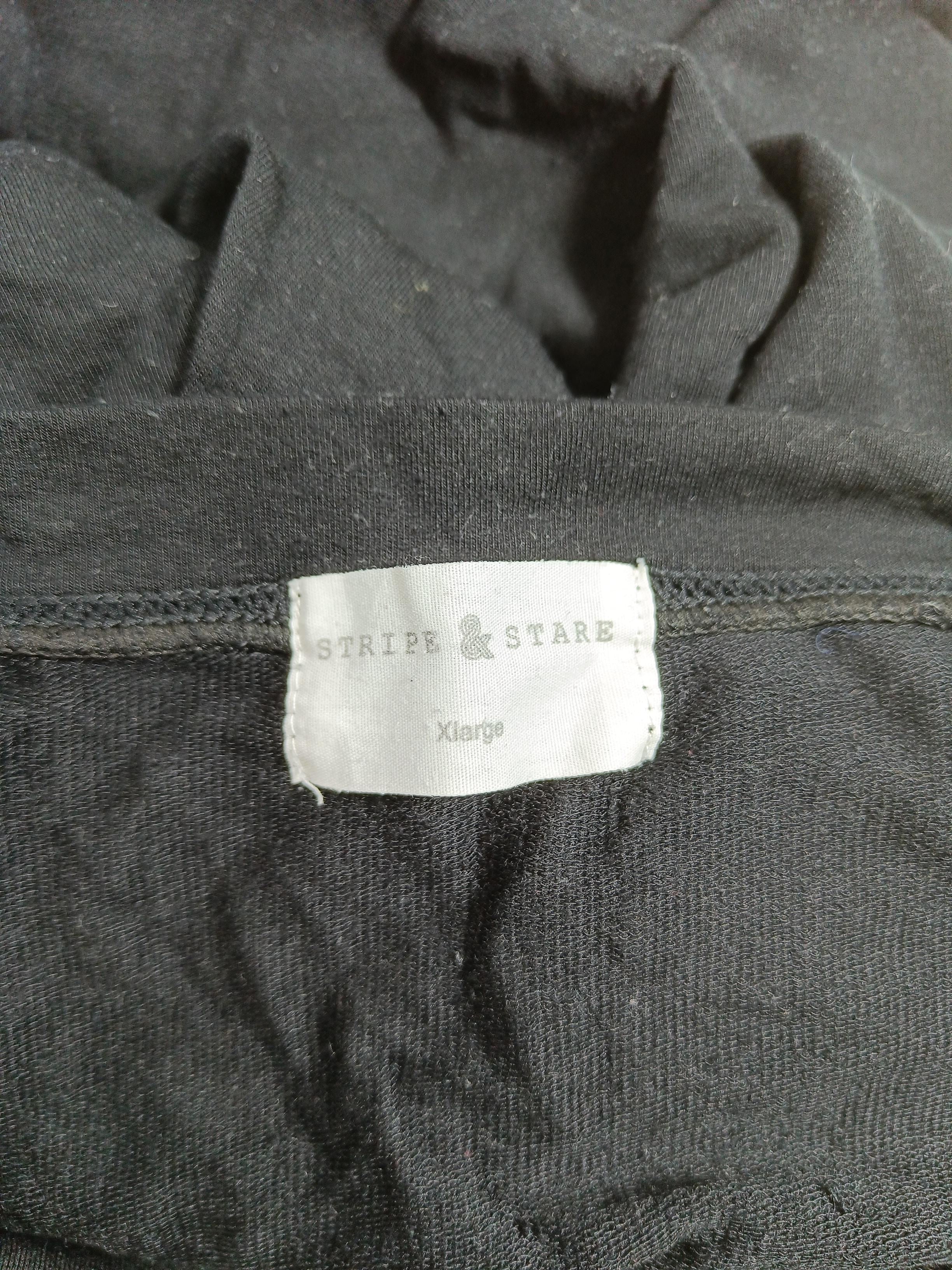 Stripe & Stare Women's Hoodie XL Black 100% Cotton Pullover - Image 6