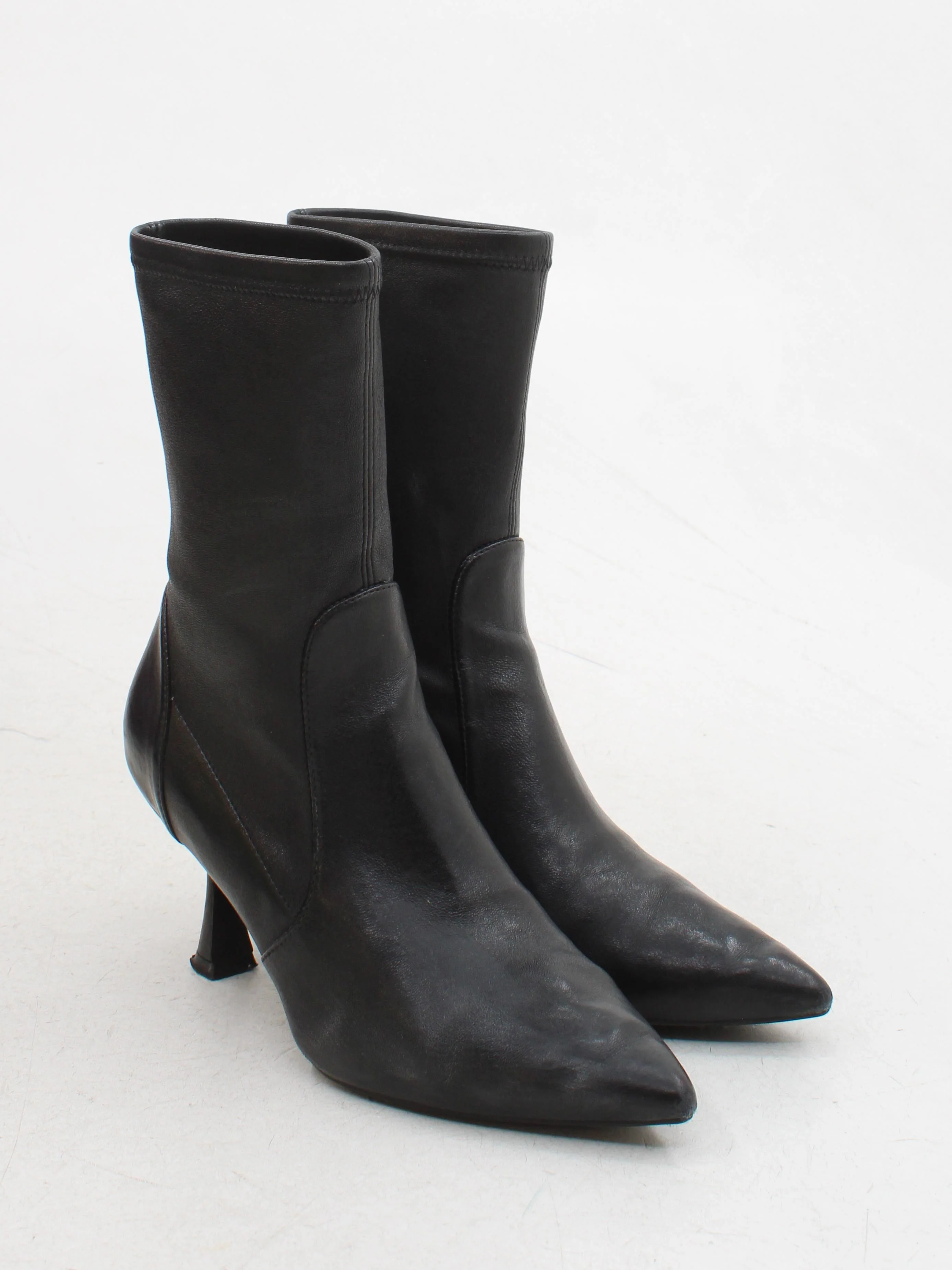 Stuart Weitzman Women's Boots UK 5 Black 100% Leather Platform - Image 4