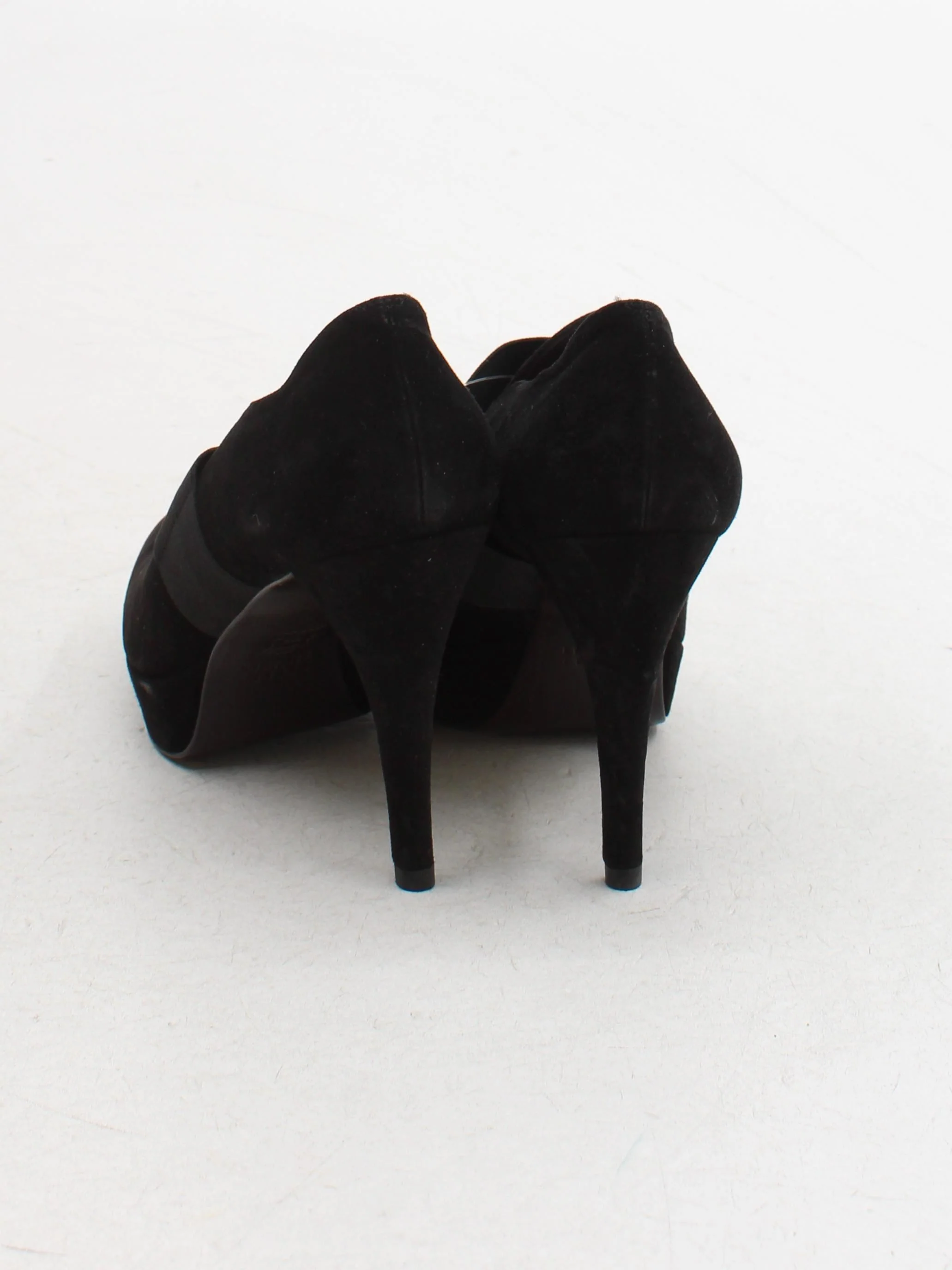Stuart Weitzman Women's Heels UK 5.5 Black 100% Suede Platform - Image 3