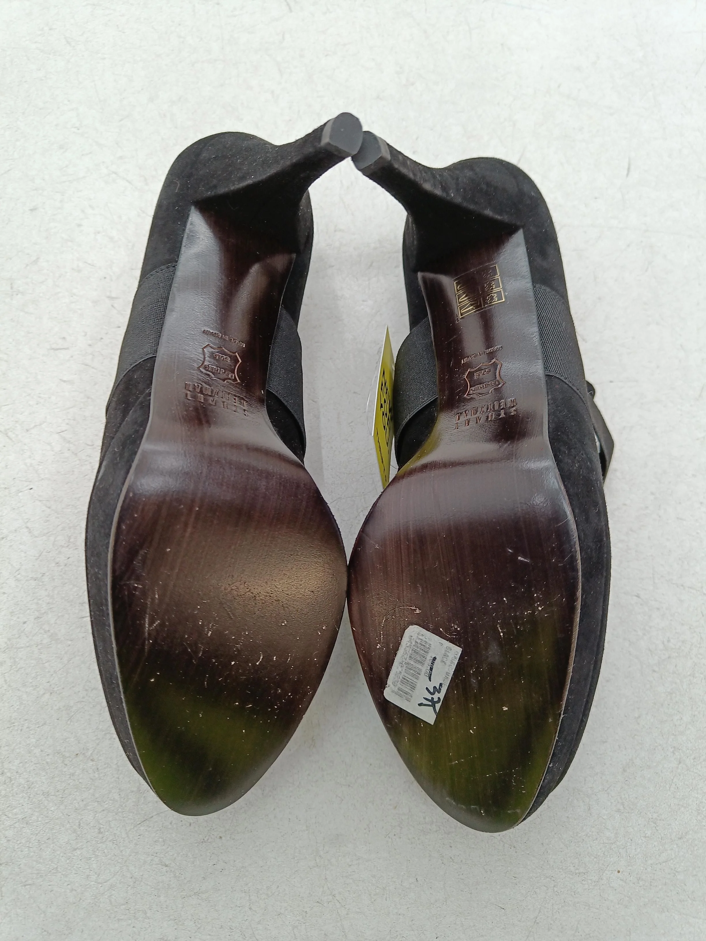 Stuart Weitzman Women's Heels UK 5.5 Black 100% Suede Platform - Image 7