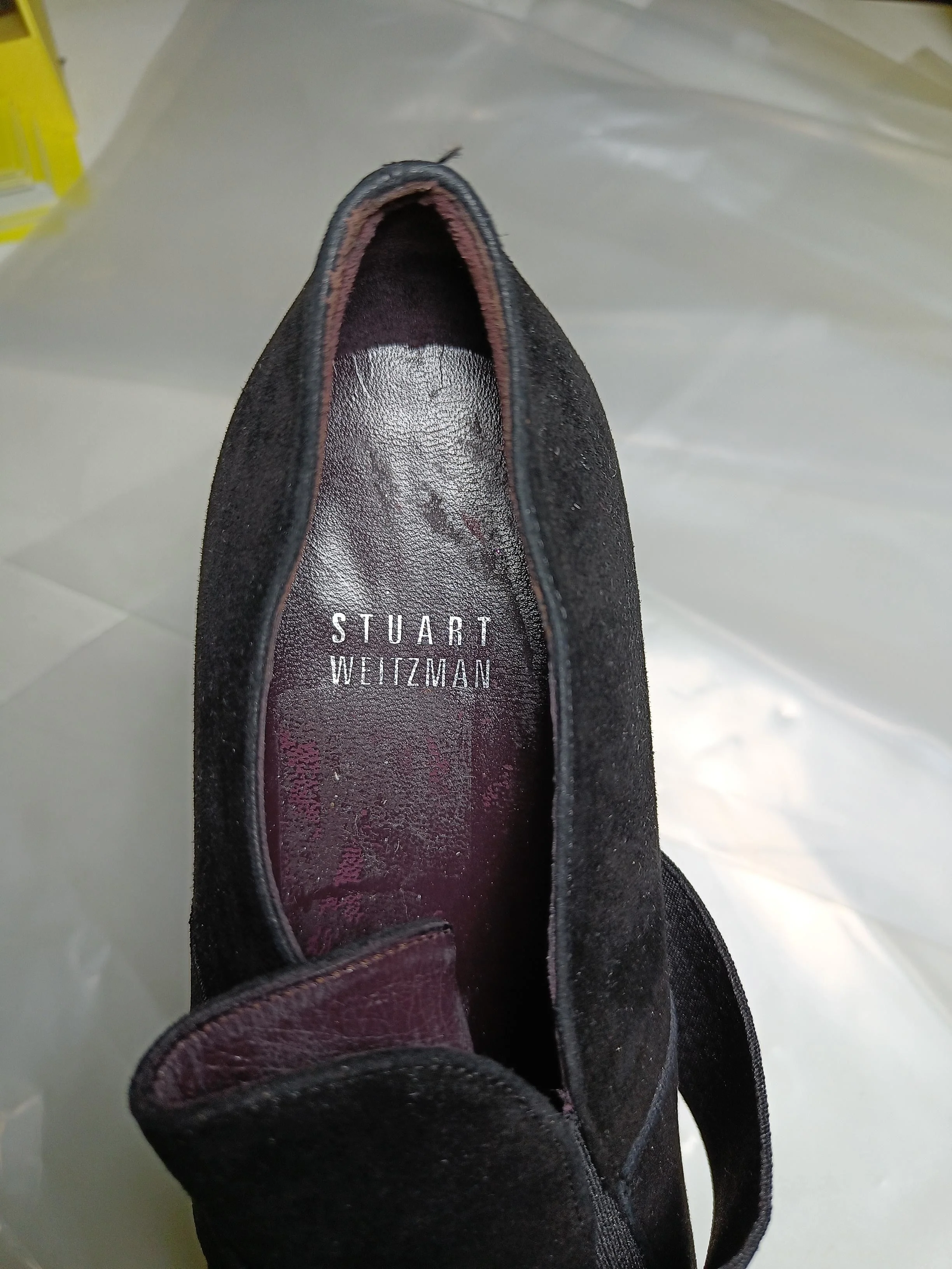 Stuart Weitzman Women's Heels UK 5.5 Black 100% Suede Platform - Image 9
