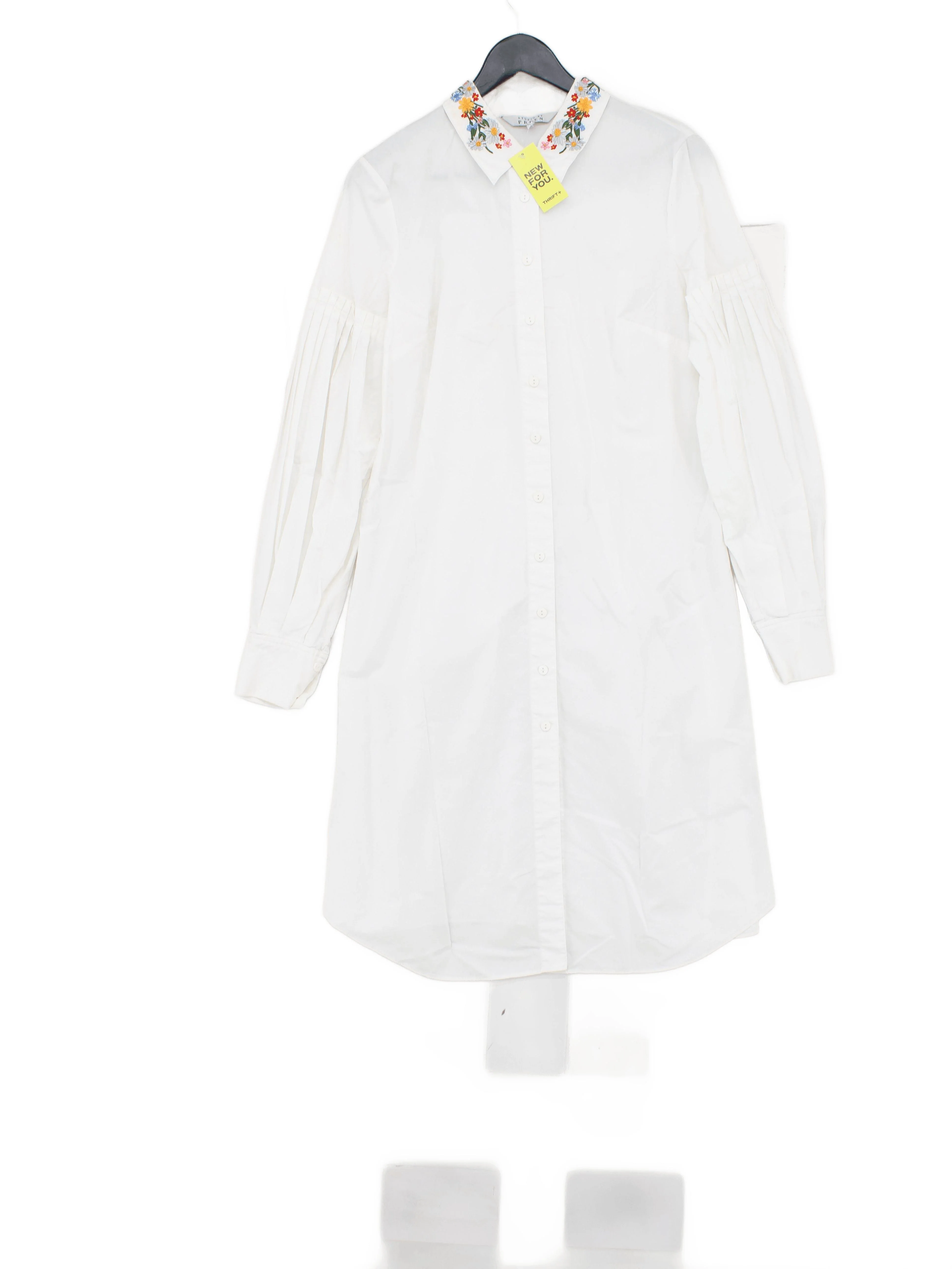 Studio by Preen Shirt Mini Dress UK12 in White