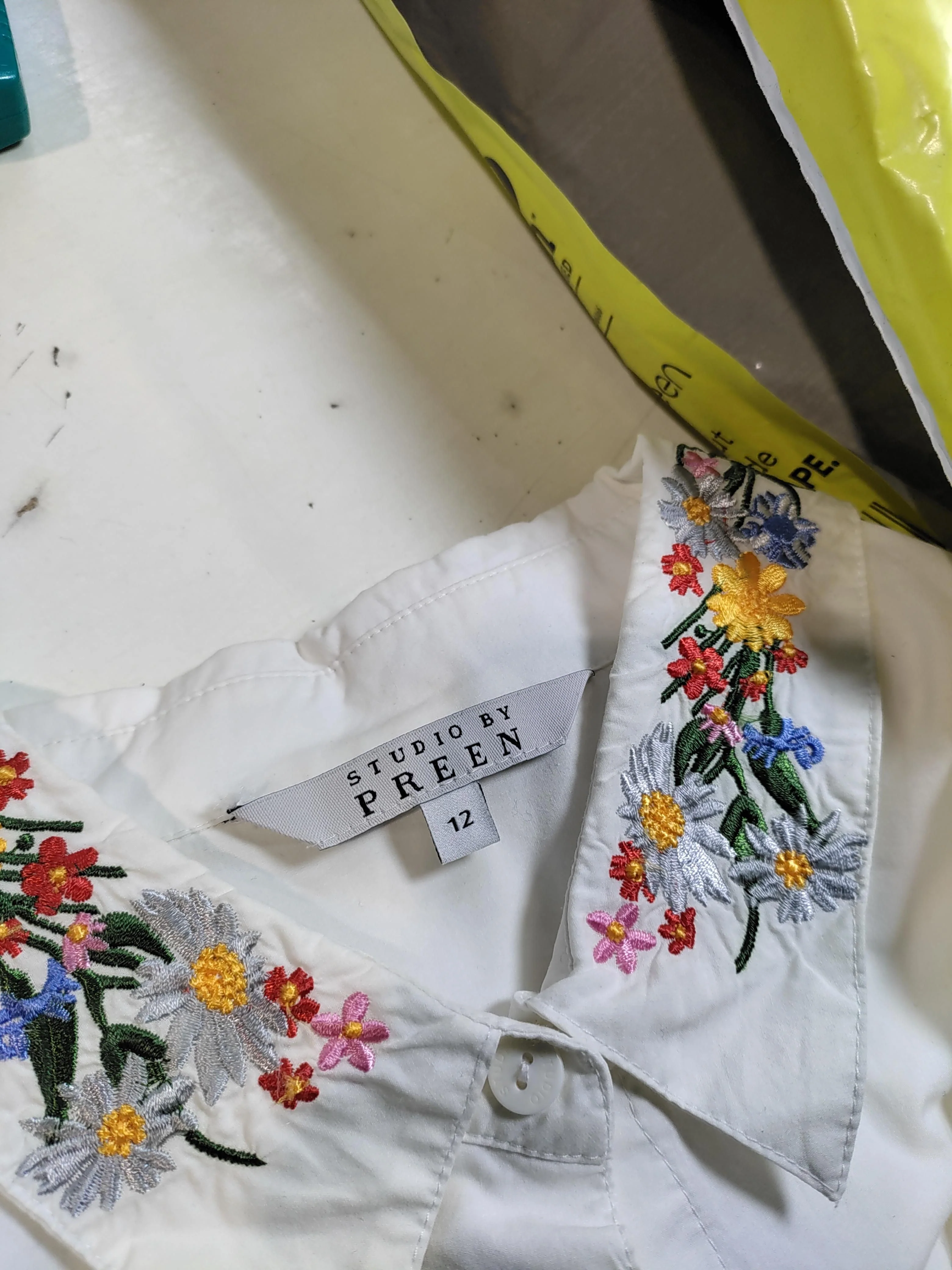 Studio by Preen Shirt Mini Dress UK12 in White - Image 5