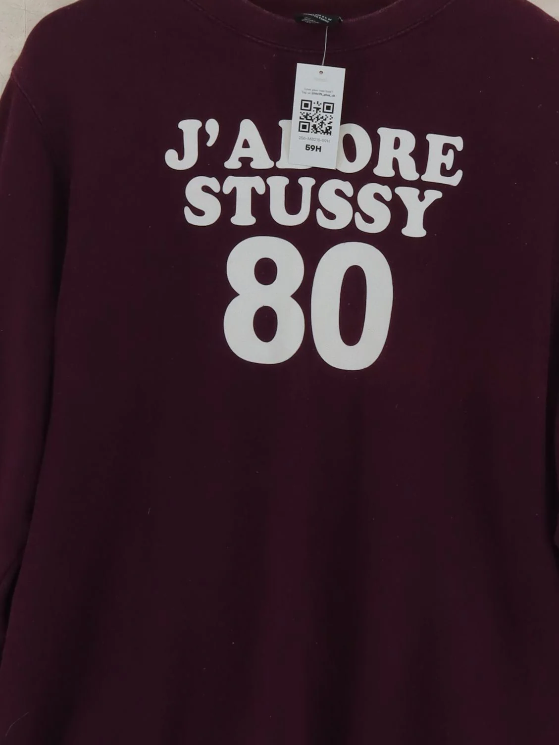 Stussy Men's Hoodie M Red Graphic Cotton with Polyester Pullover - Image 3