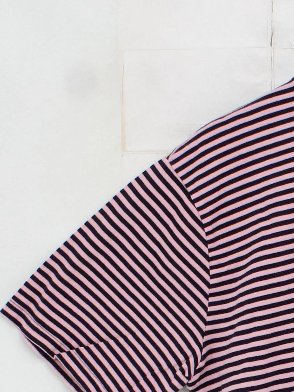 Stussy Men's T-Shirt L Multi Striped 100% Cotton Basic - Image 4
