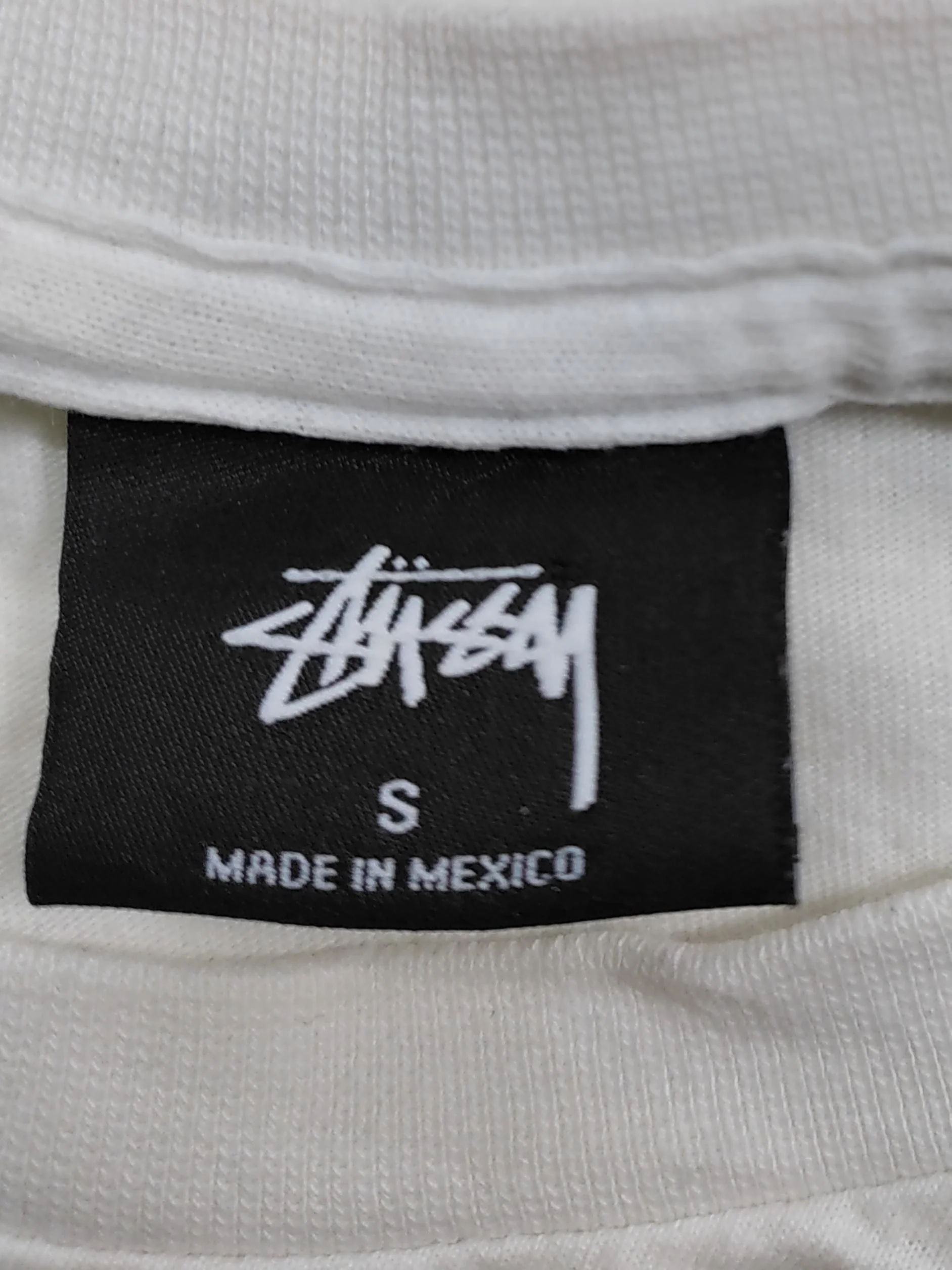 Stussy Men's T-Shirt S White Graphic 100% Cotton Basic - Image 7