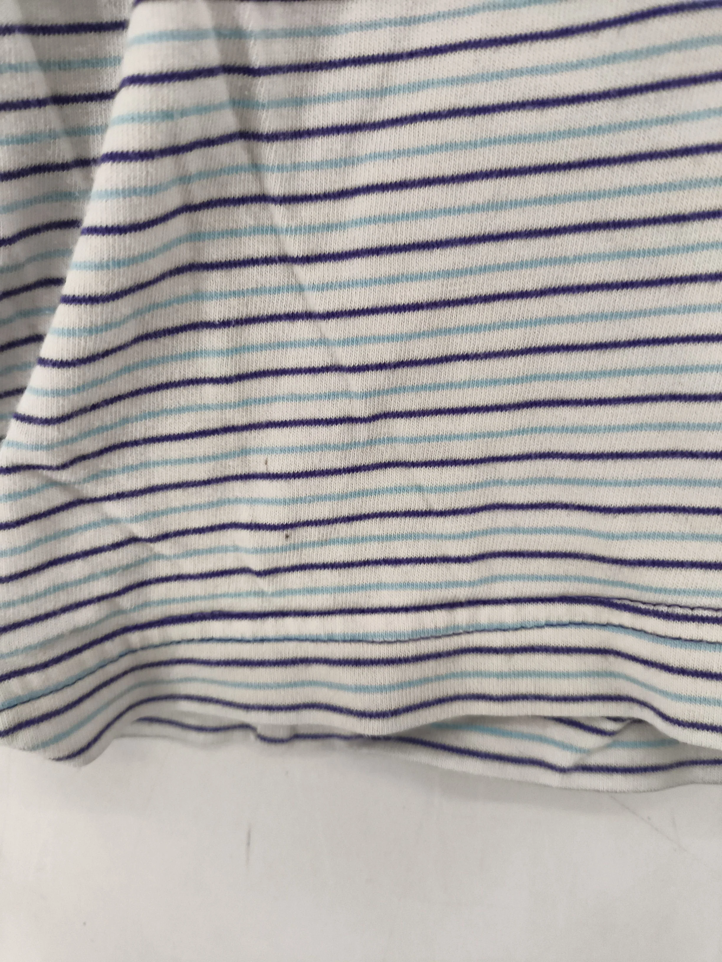 Stussy Men's T-Shirt XL Multi Striped 100% Cotton Basic - Image 5