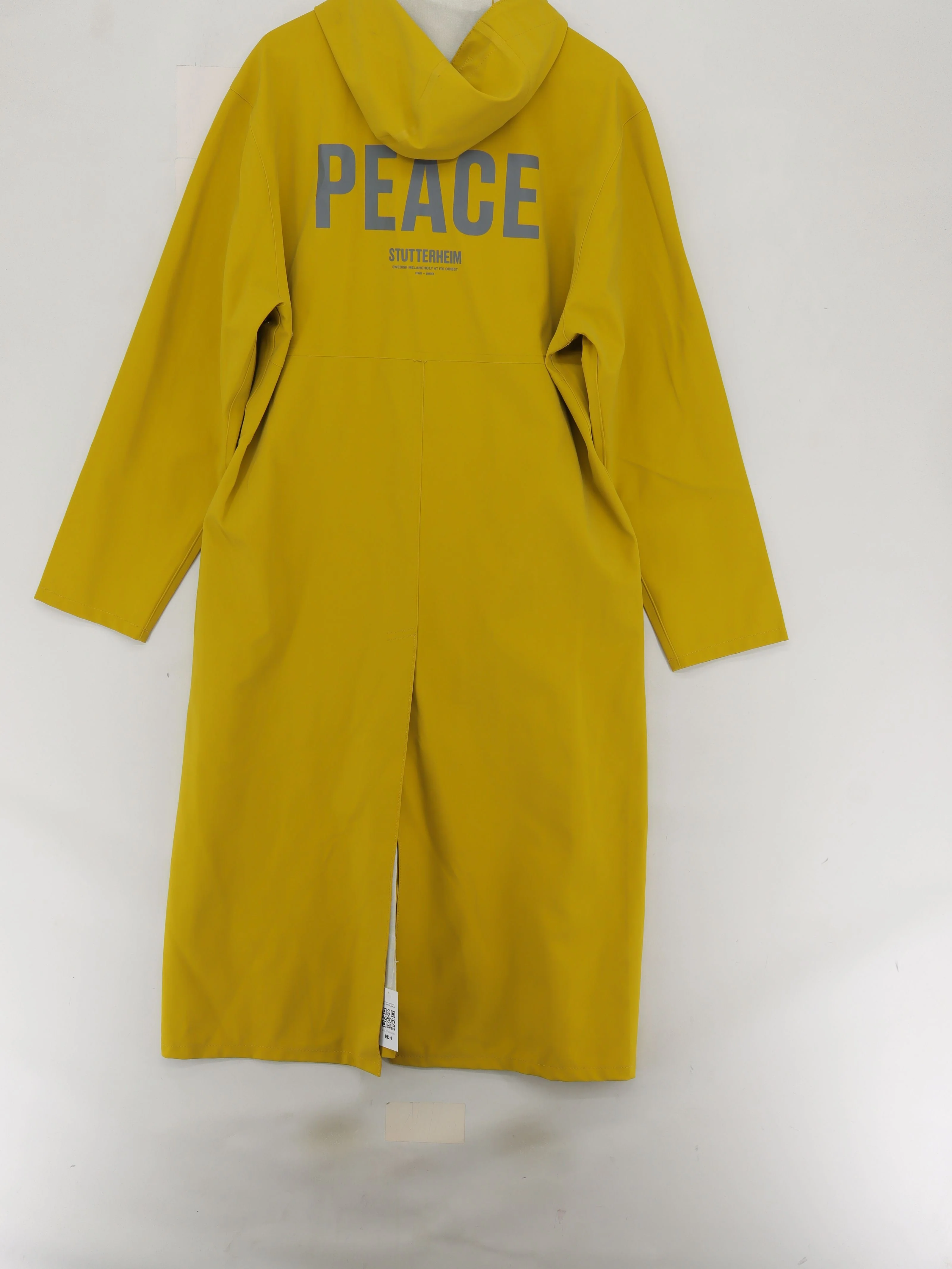 Stutterheim Men's Coat XL Yellow Cotton with Polyester Rain Coat New with tags - Image 2