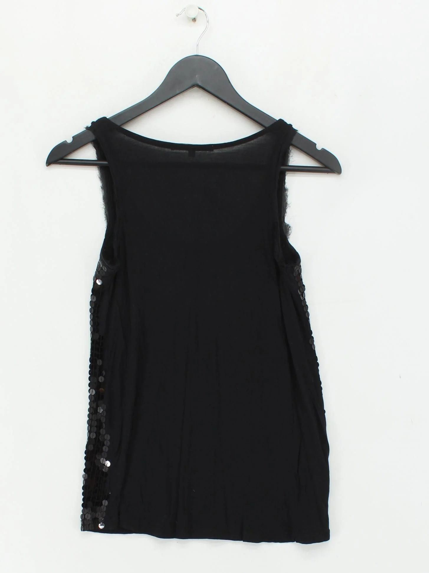Sud Express Women's T-Shirt S Black Viscose with Silk Basic - Image 2
