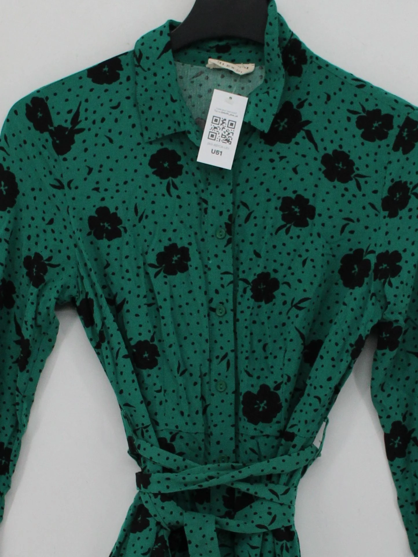 Sugarhill Shirt Midi Dress UK8 in Green - Image 3