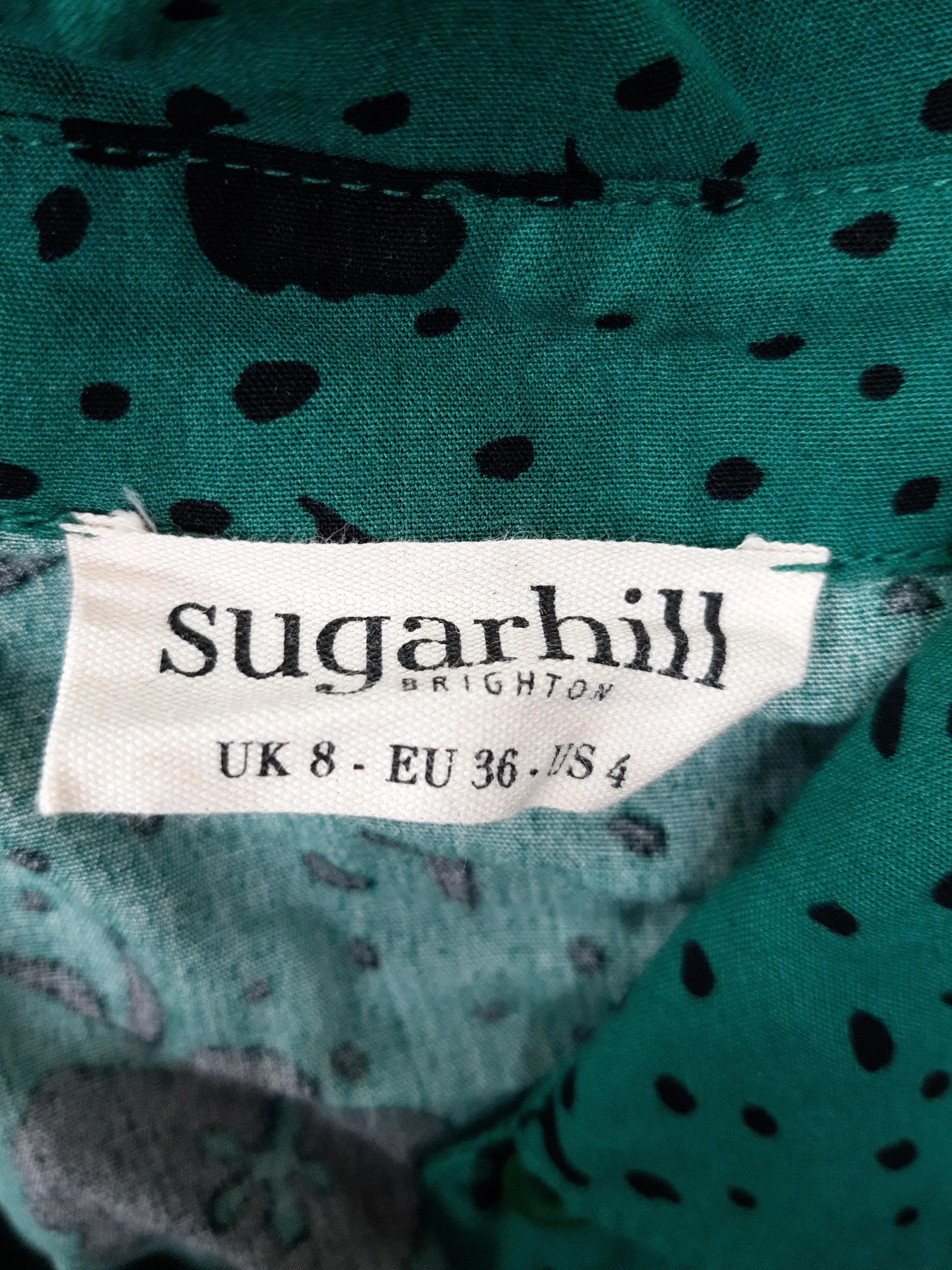 Sugarhill Shirt Midi Dress UK8 in Green - Image 5