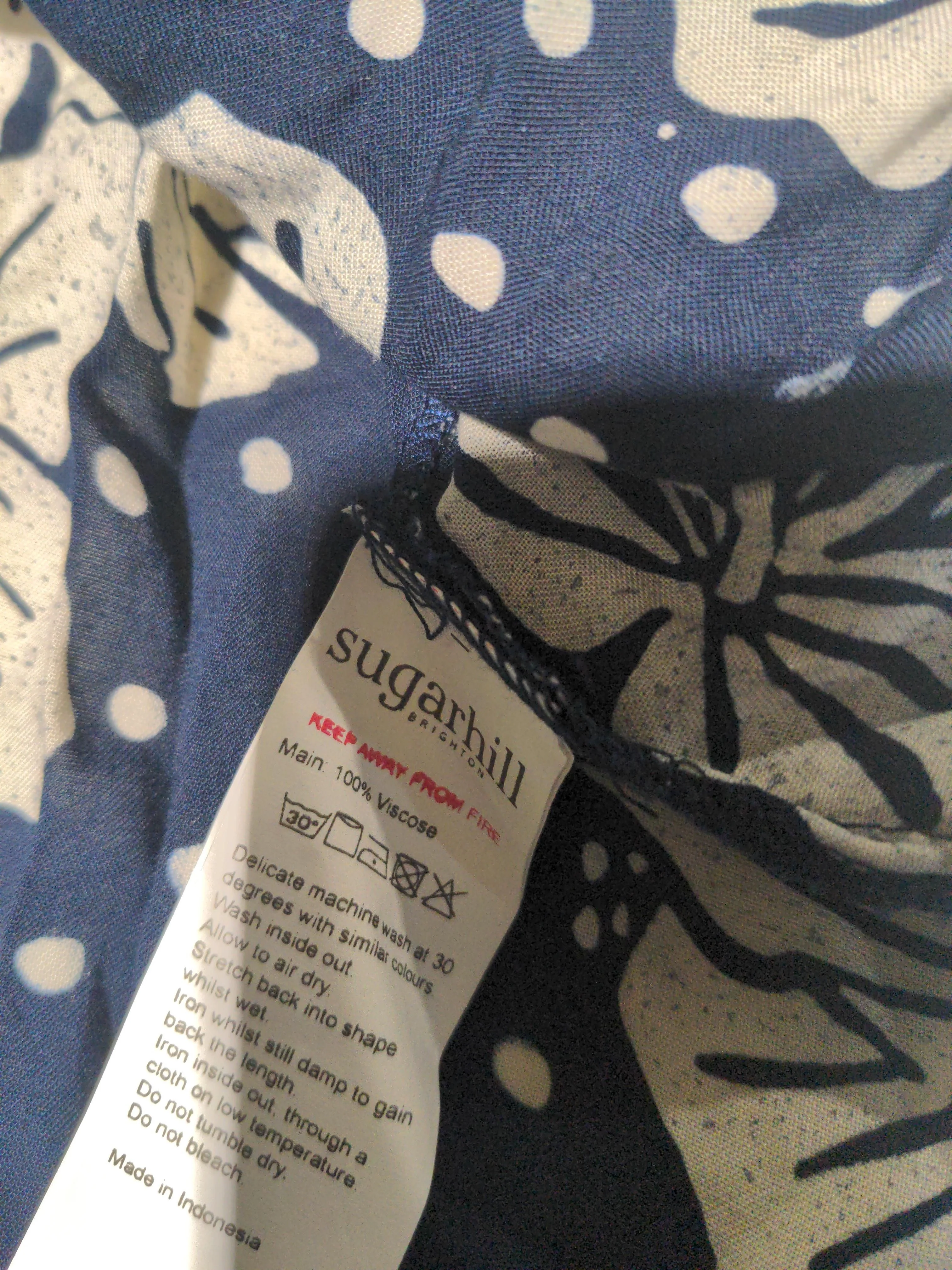 Sugarhill Skater Mini Dress UK8 in Blue - Image 7