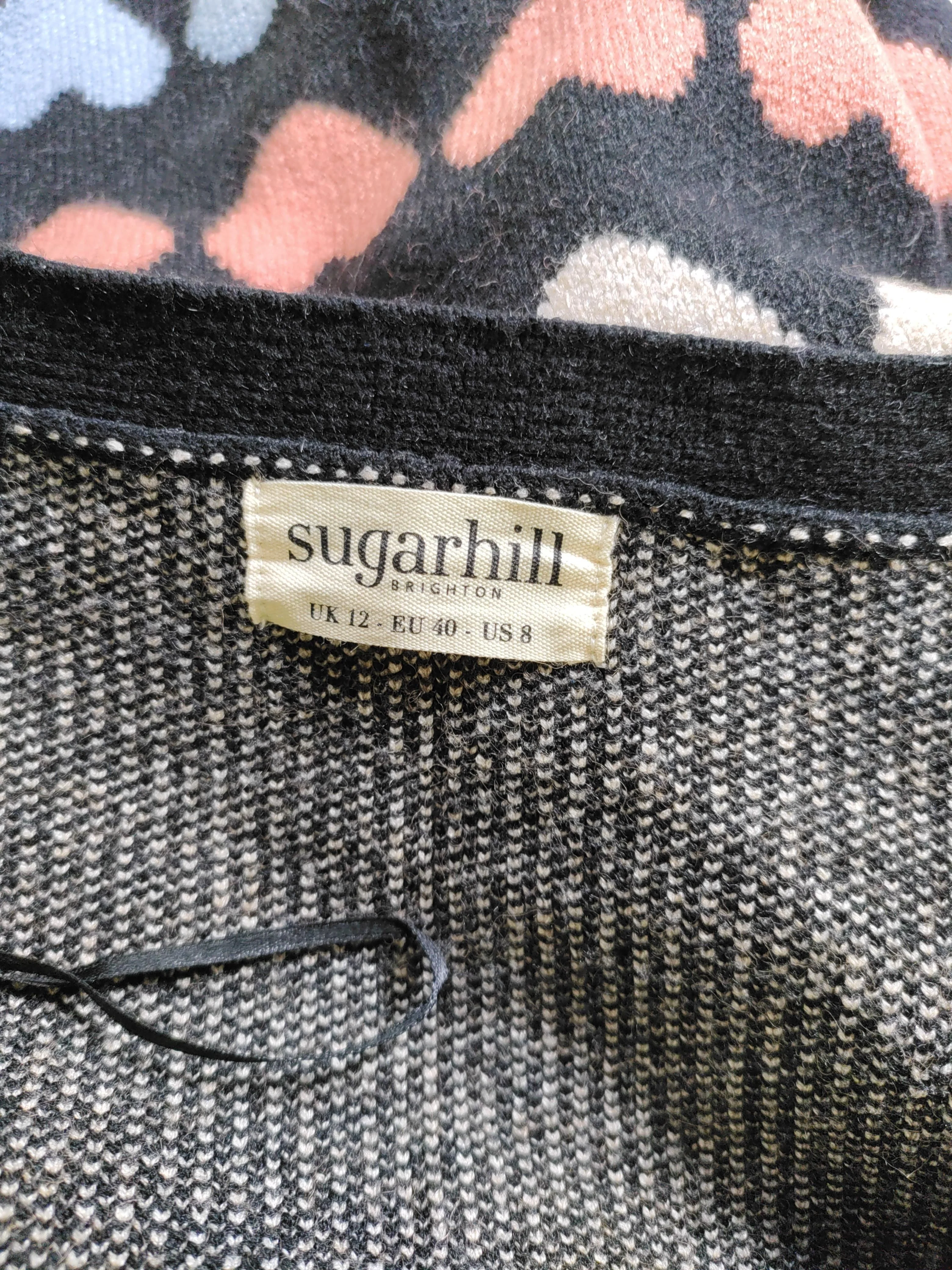 Sugarhill Women's Cardigan UK 12 Black Viscose with Polyester, Nylon Cardigan - Image 5