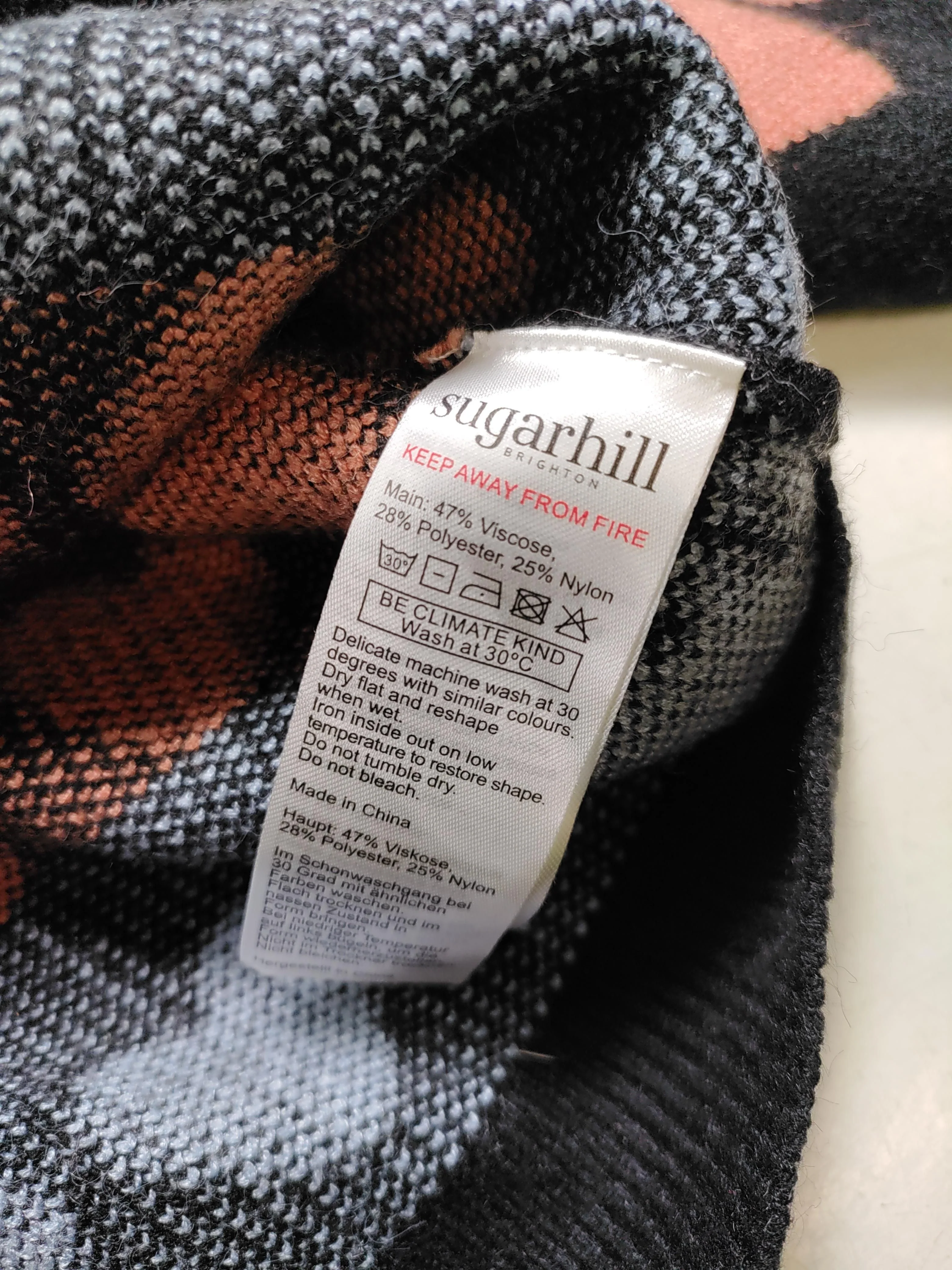 Sugarhill Women's Cardigan UK 12 Black Viscose with Polyester, Nylon Cardigan - Image 6