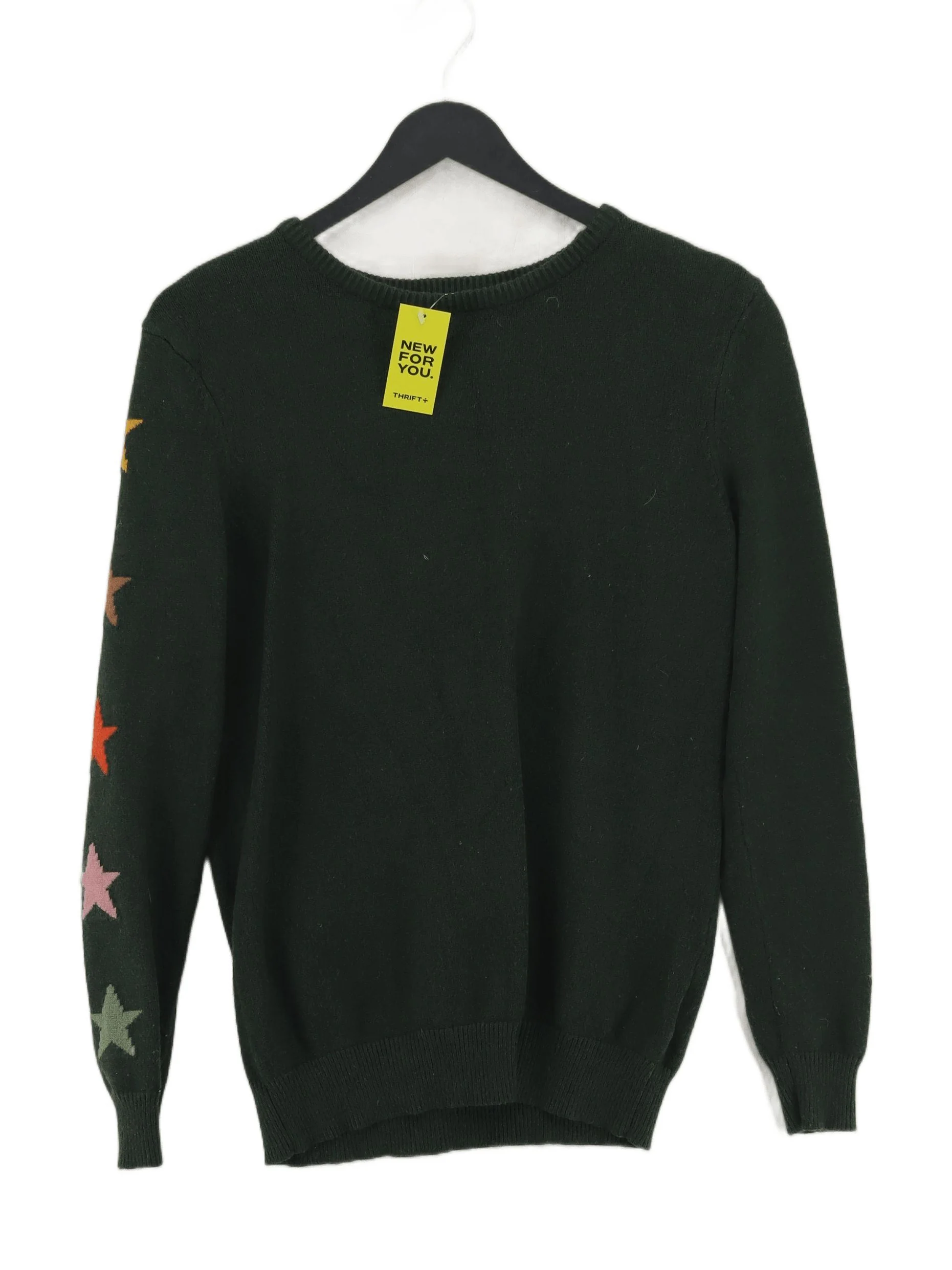 Sugarhill Women's Jumper UK 10 Green Viscose with Polyester, Nylon Pullover