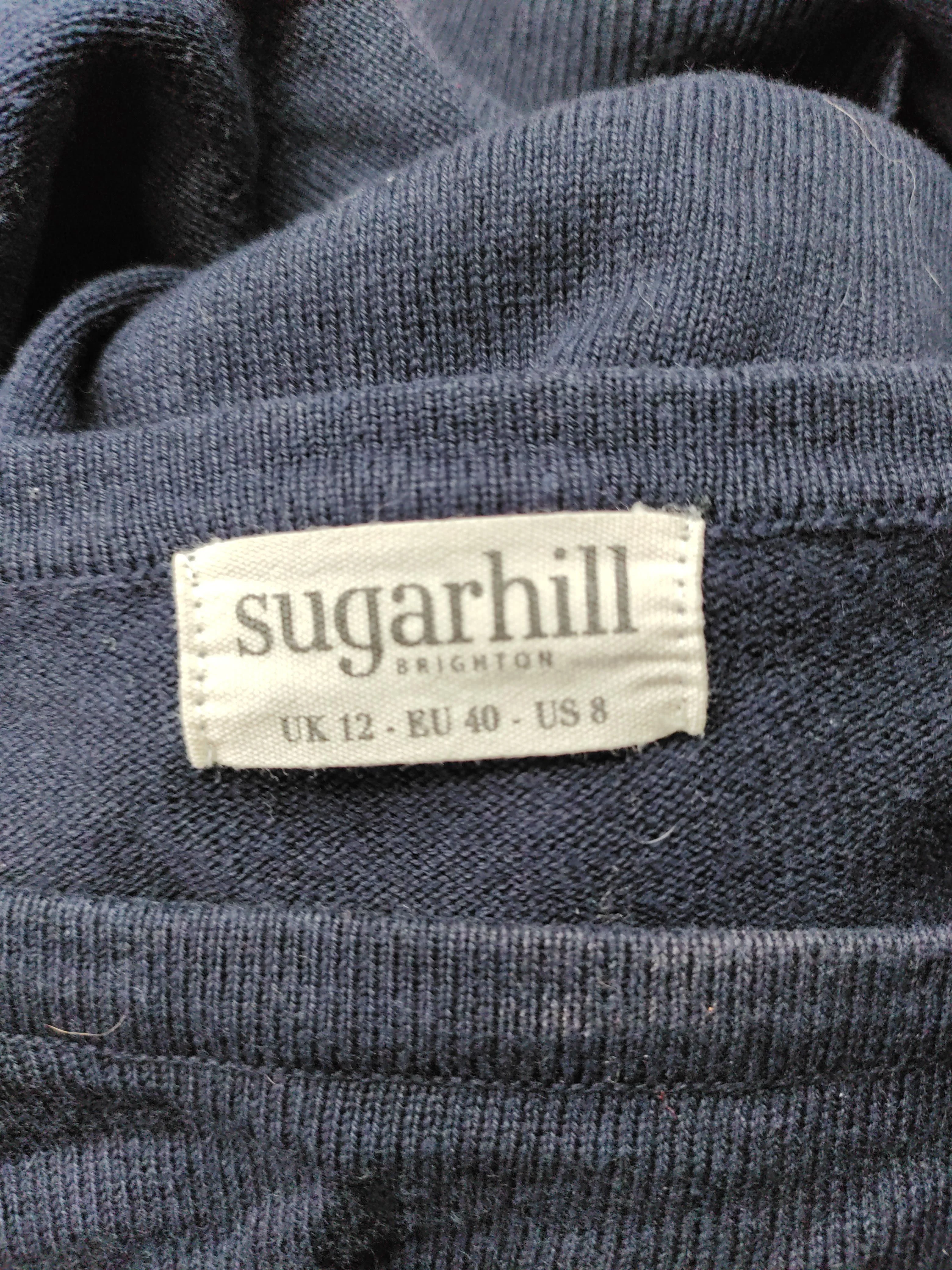 Sugarhill Women's Jumper UK 12 Blue Graphic 100% Other Round Neck Pullover - Image 6