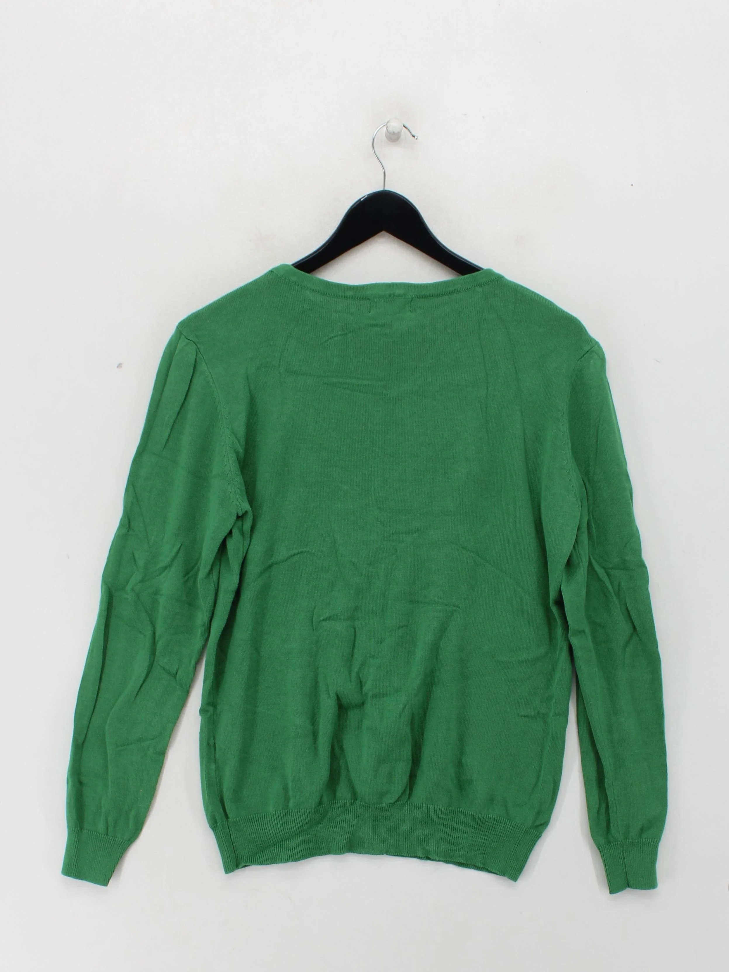 Sugarhill Women's Jumper UK 12 Green Cotton with Viscose Pullover - Image 2