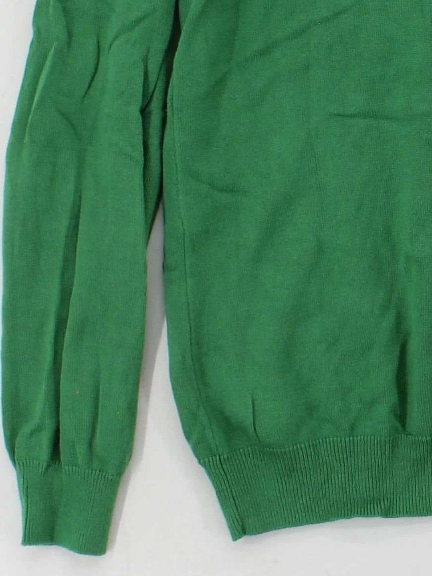 Sugarhill Women's Jumper UK 12 Green Cotton with Viscose Pullover - Image 4