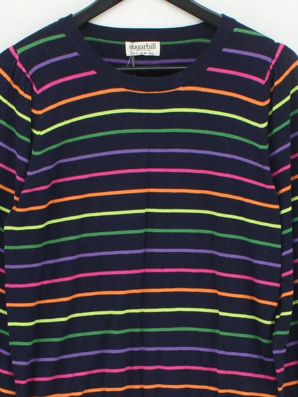 Sugarhill Women's Jumper UK 12 Multi Viscose with Cotton Pullover - Image 3