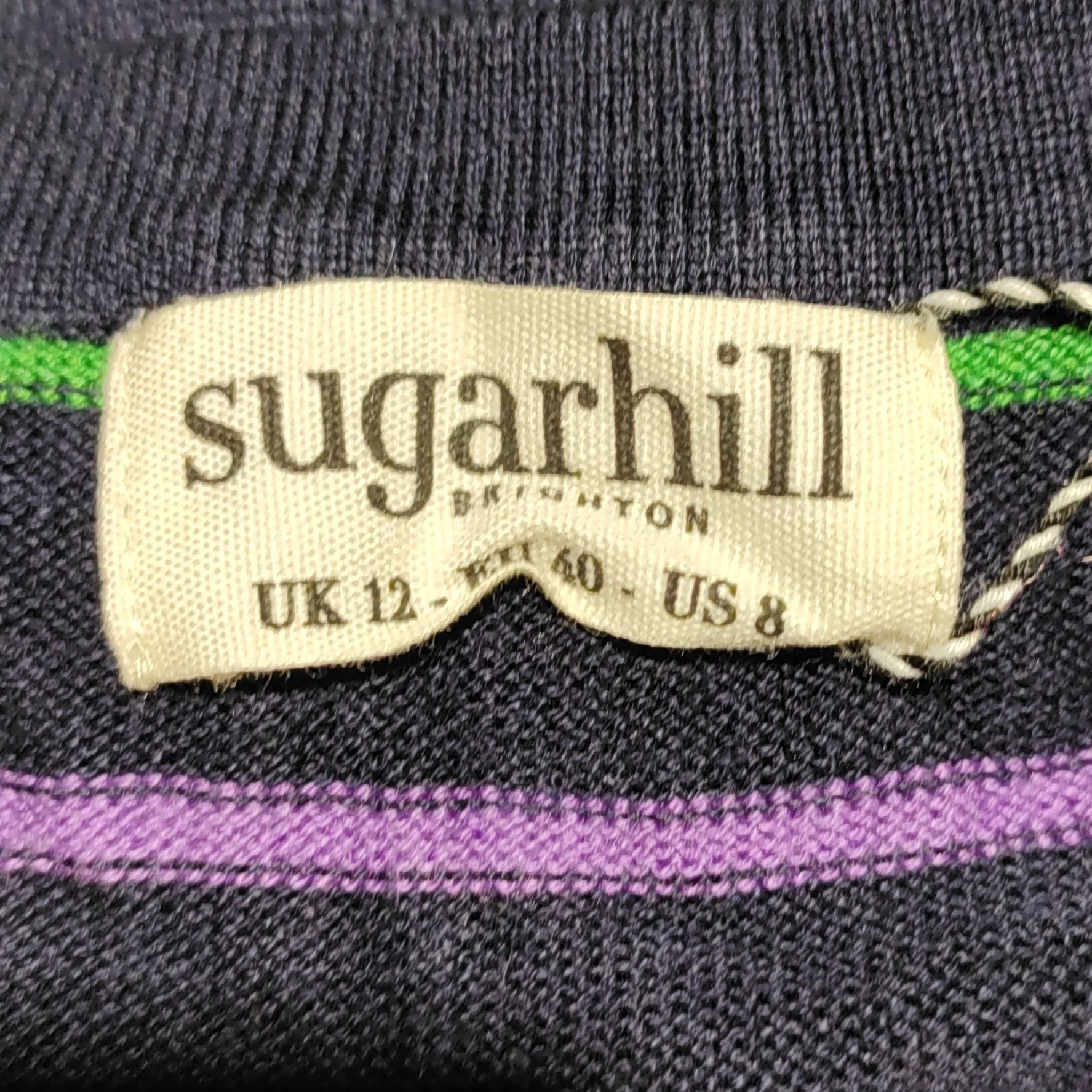 Sugarhill Women's Jumper UK 12 Multi Viscose with Cotton Pullover - Image 5