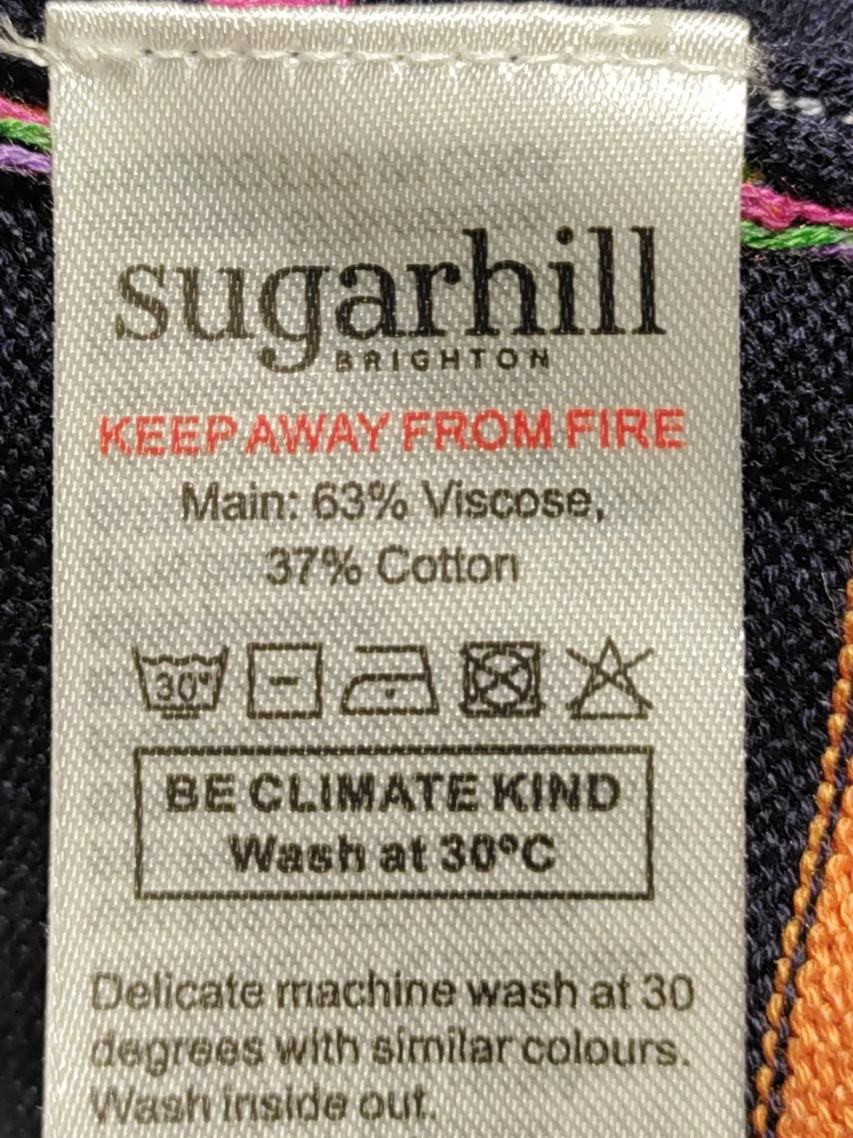 Sugarhill Women's Jumper UK 12 Multi Viscose with Cotton Pullover - Image 6