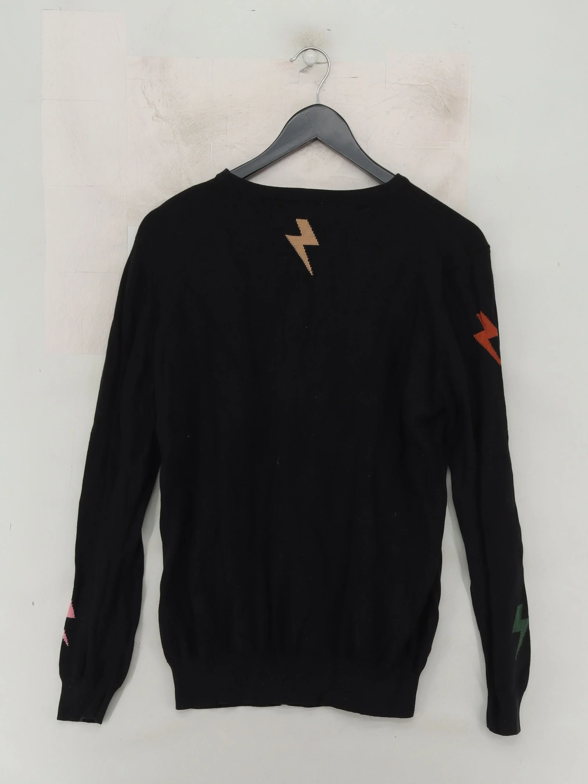 Sugarhill Women's Jumper UK 14 Black Cotton with Viscose Pullover - Image 2