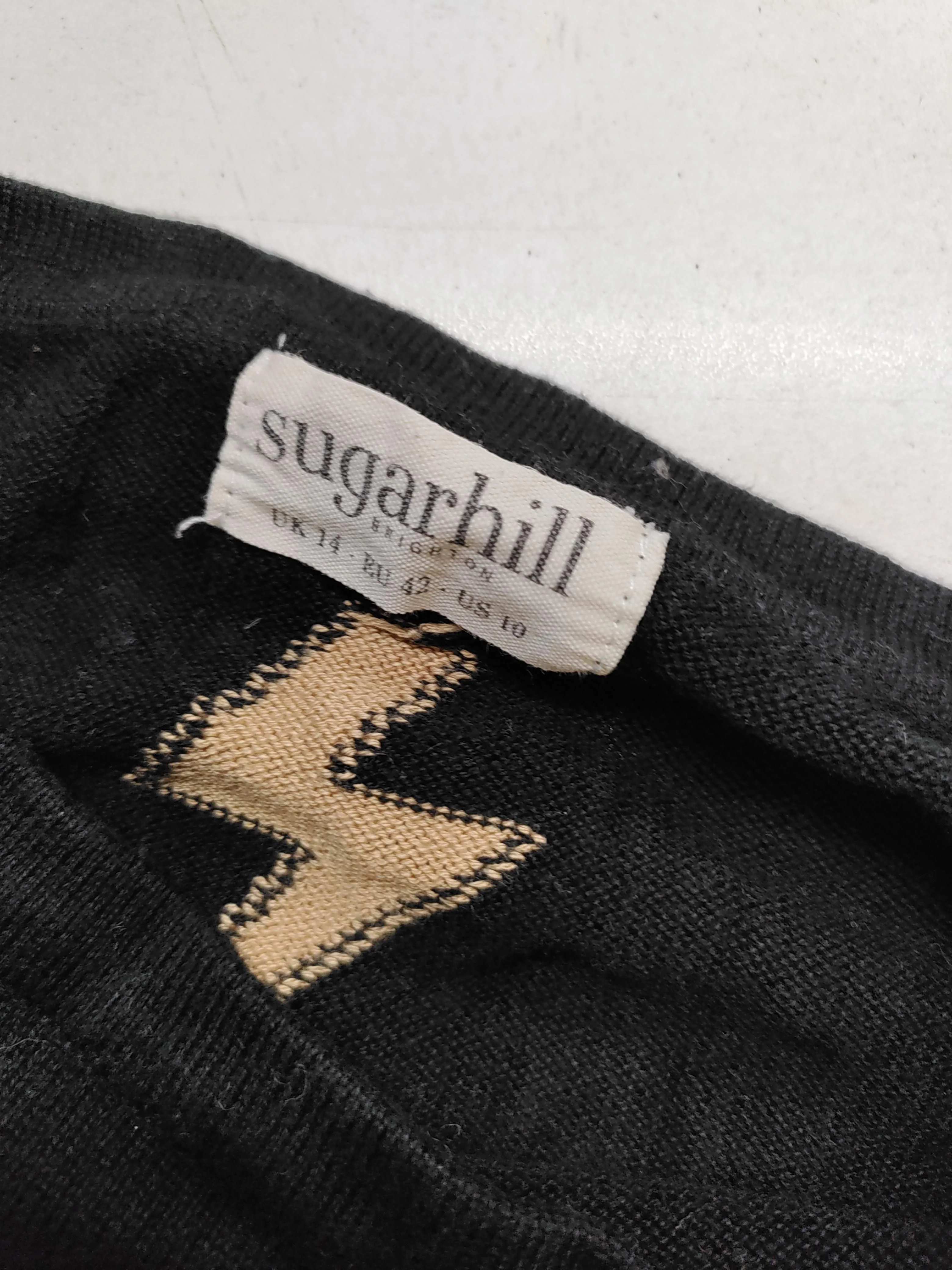 Sugarhill Women's Jumper UK 14 Black Cotton with Viscose Pullover - Image 6