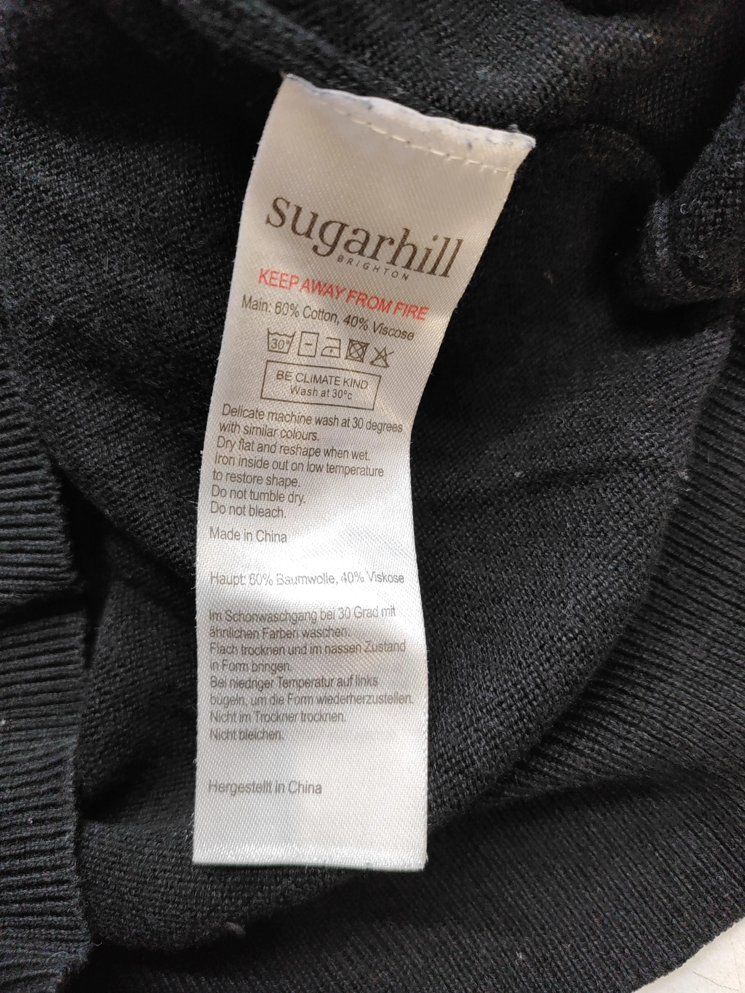 Sugarhill Women's Jumper UK 14 Black Cotton with Viscose Pullover - Image 7