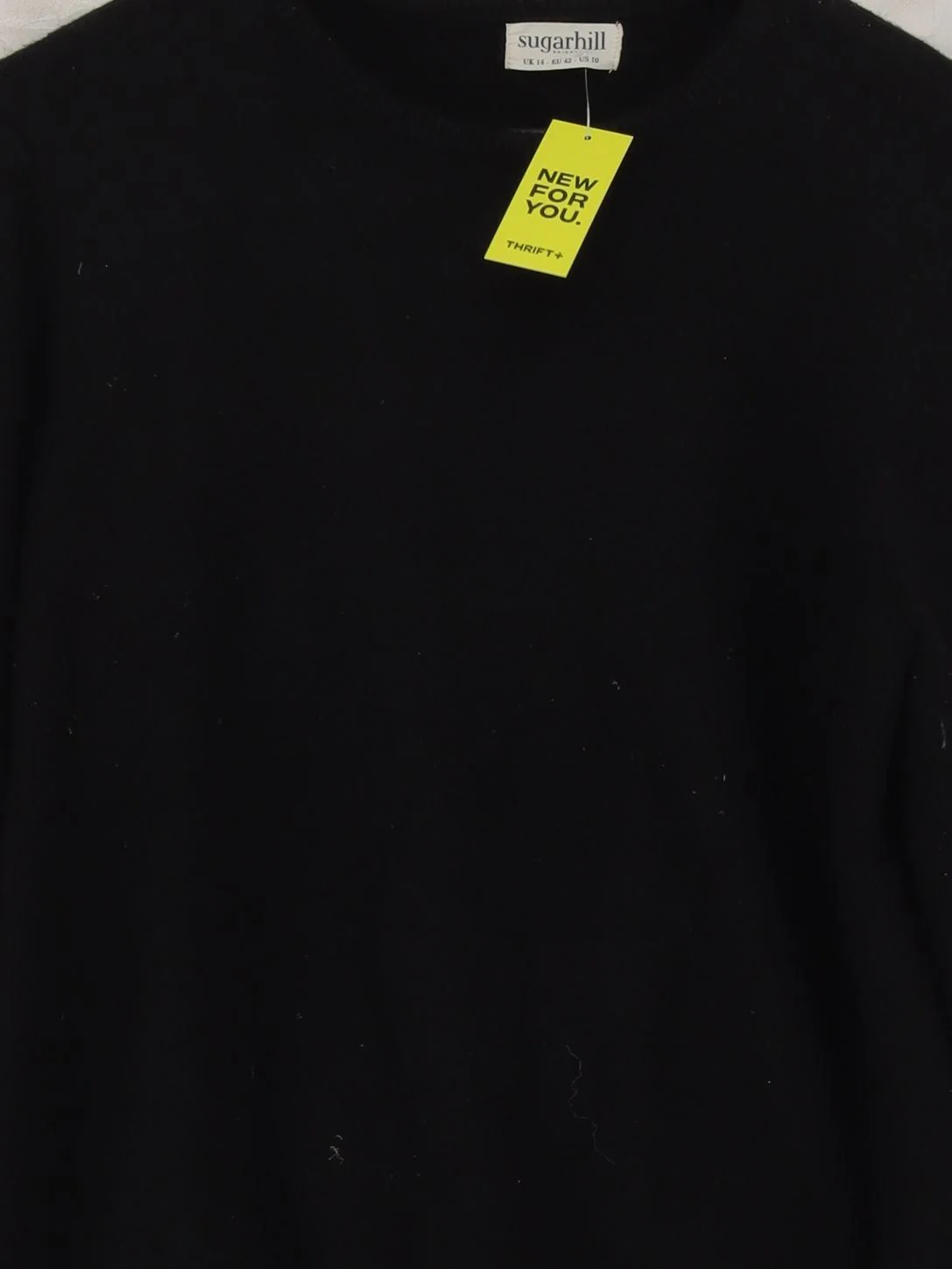 Sugarhill Women's Jumper UK 14 Black Graphic 100% Other Crew Neck Pullover - Image 3