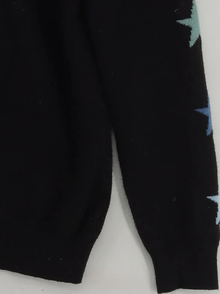 Sugarhill Women's Jumper UK 14 Black Graphic 100% Other Crew Neck Pullover - Image 4