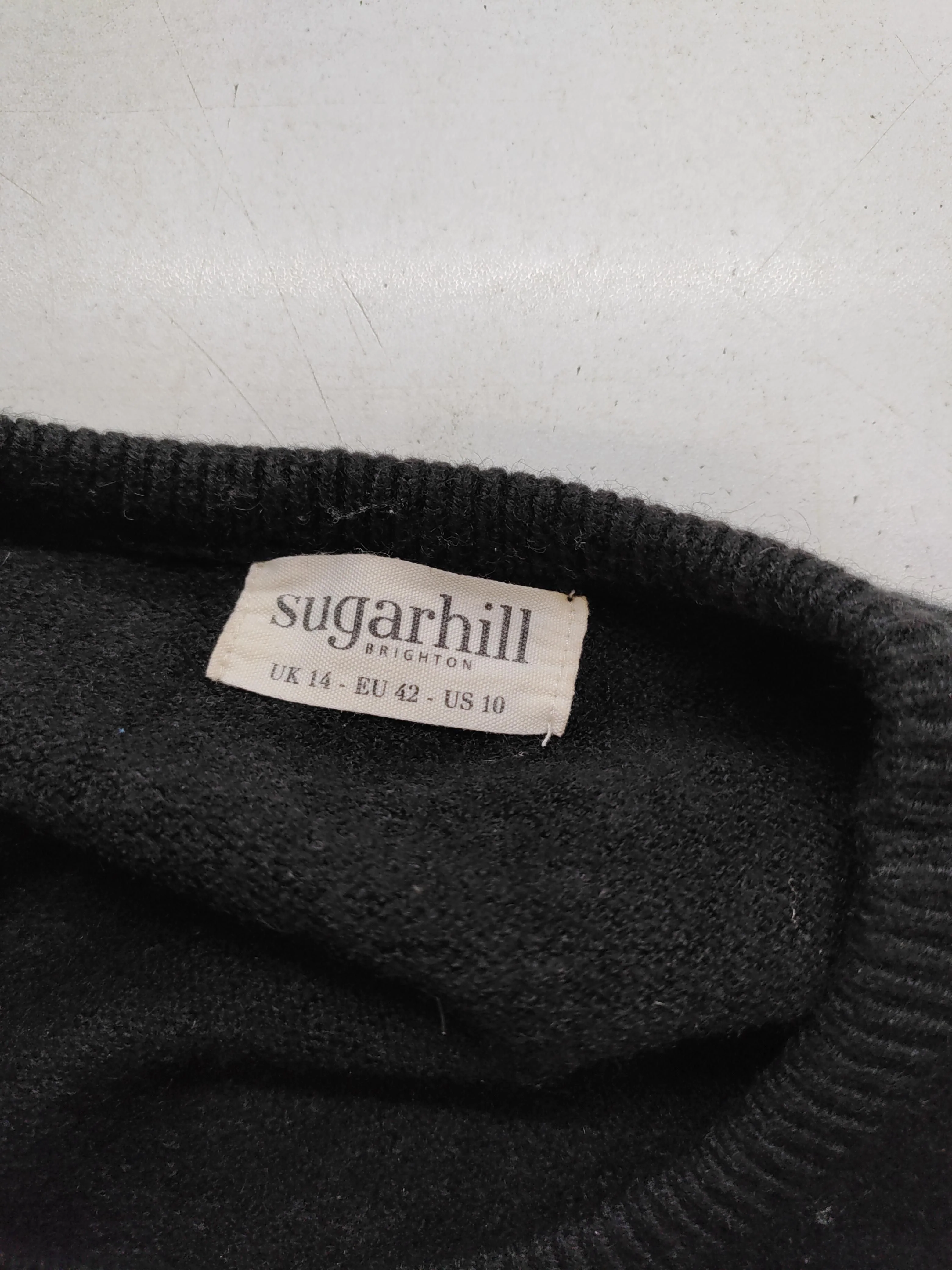 Sugarhill Women's Jumper UK 14 Black Graphic 100% Other Crew Neck Pullover - Image 6