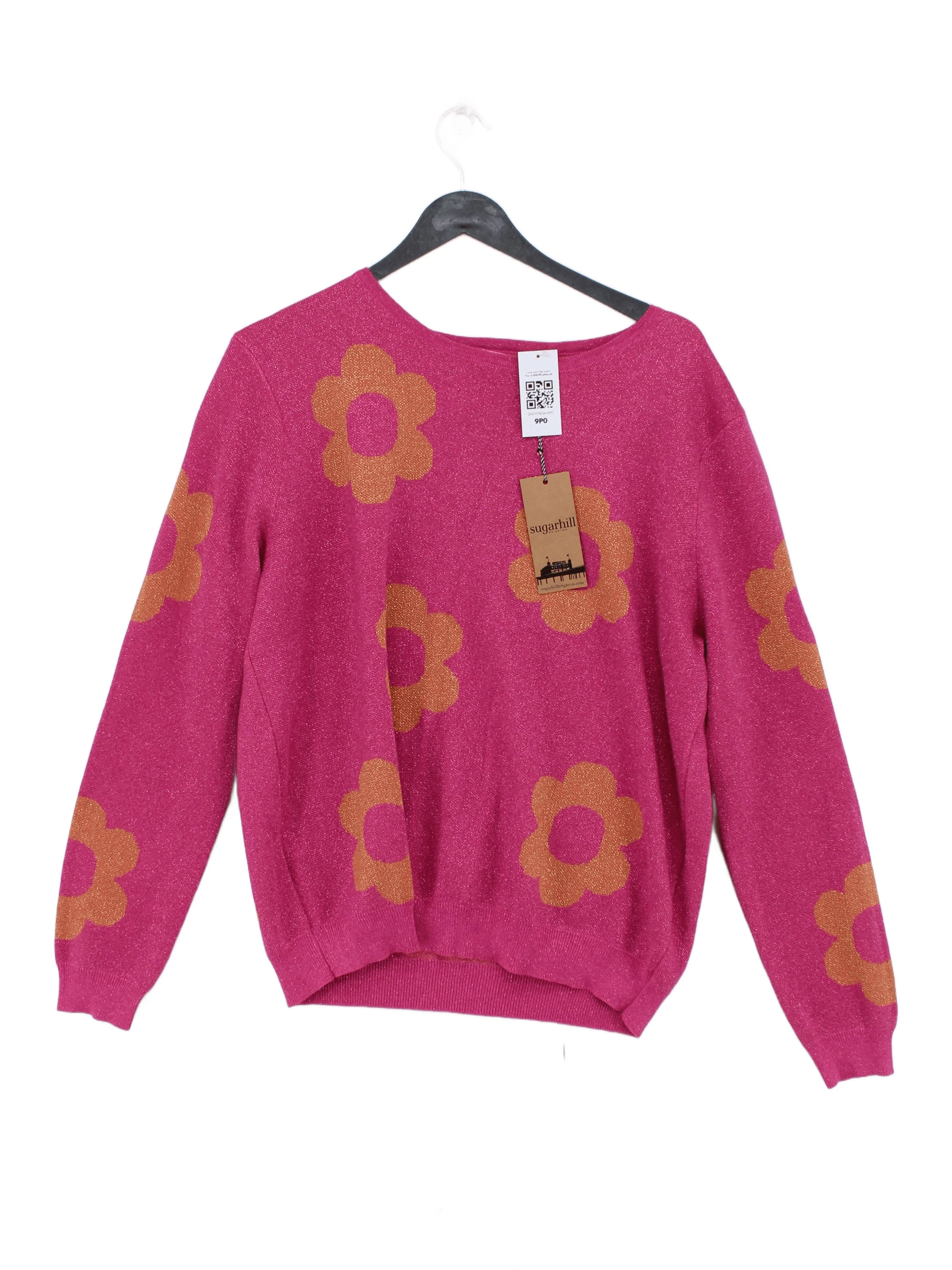 Sugarhill Women's Jumper UK 16 Pink Viscose New with tags