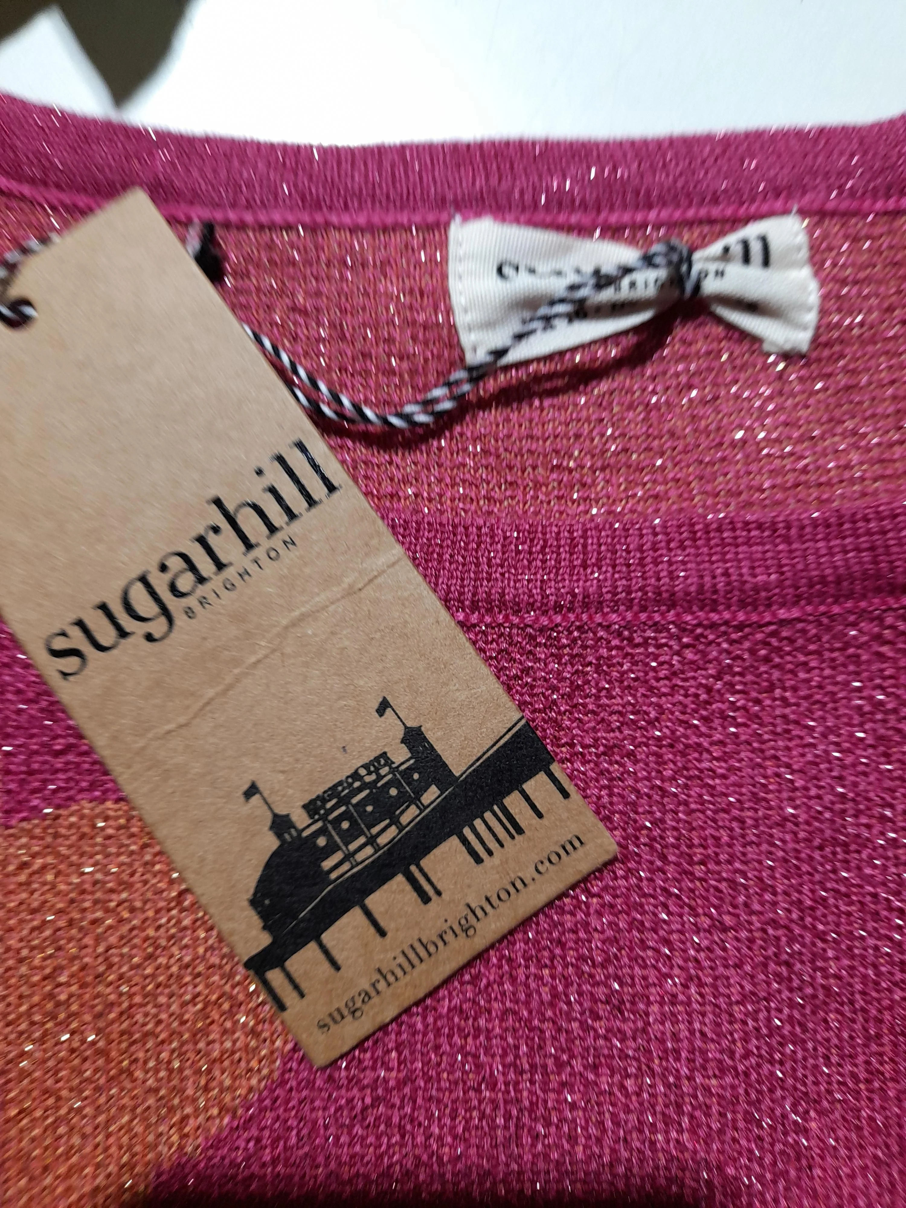 Sugarhill Women's Jumper UK 16 Pink Viscose New with tags - Image 5