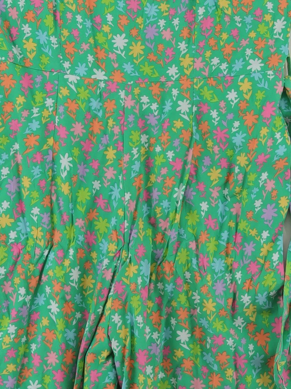 Sugarhill Women's Jumpsuit M Green Floral 100% Viscose Wide-Leg Jumpsuit - Image 3