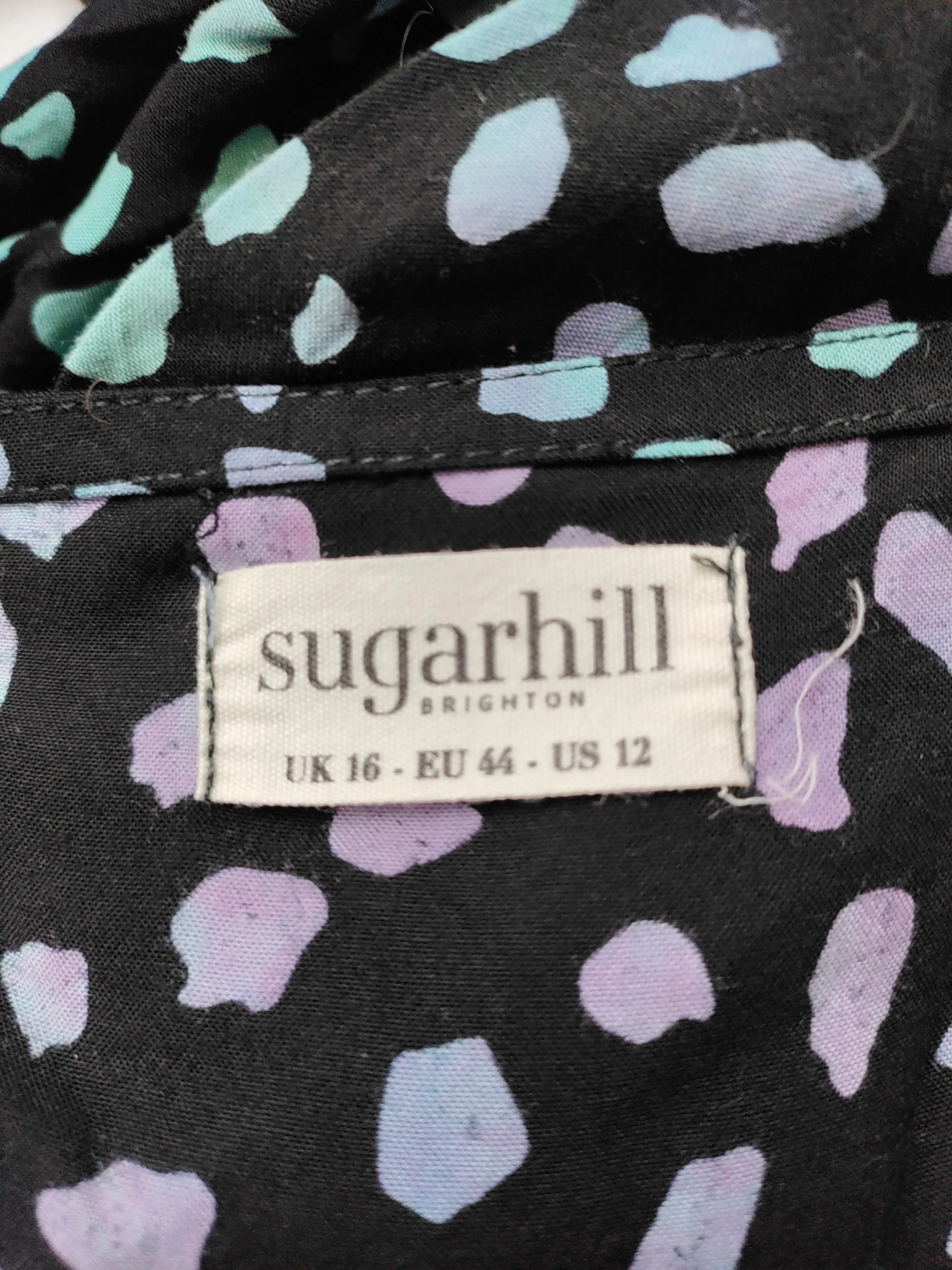 Sugarhill Women's Jumpsuit UK 16 Black 100% Other Wide-Leg Jumpsuit - Image 5