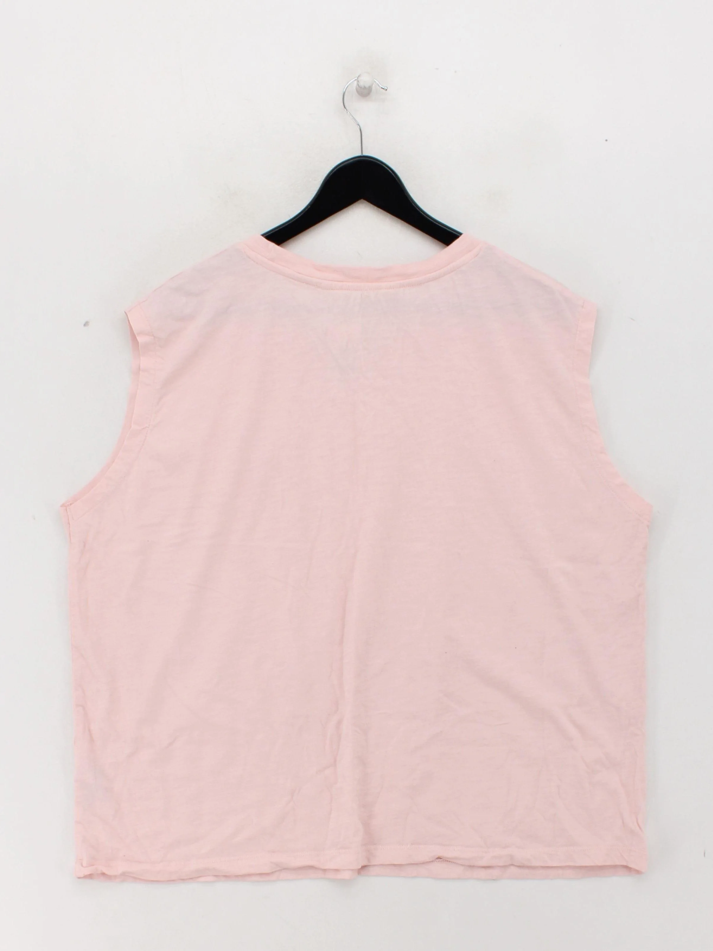 Sugarhill Women's T-Shirt UK 20 Pink 100% Cotton Sleeveless Round Neck Basic - Image 2
