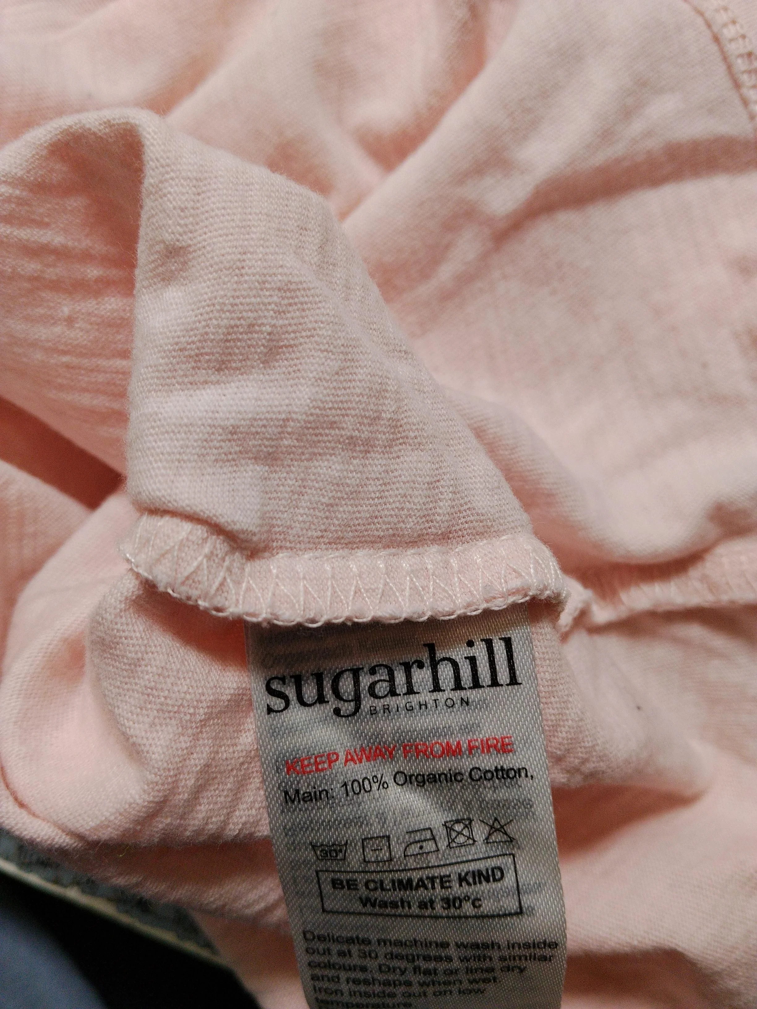 Sugarhill Women's T-Shirt UK 20 Pink 100% Cotton Sleeveless Round Neck Basic - Image 5
