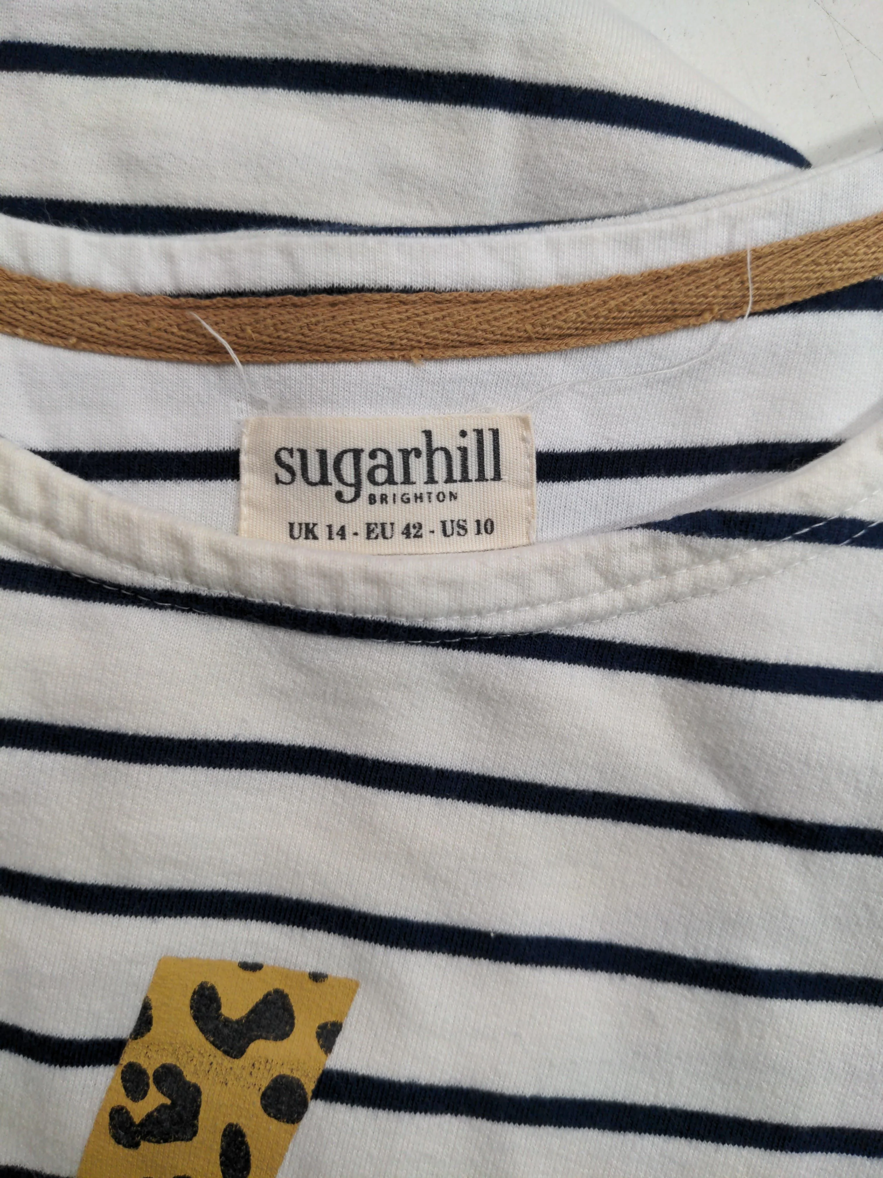 Sugarhill Women's Top UK 14 White 100% Cotton Basic - Image 5