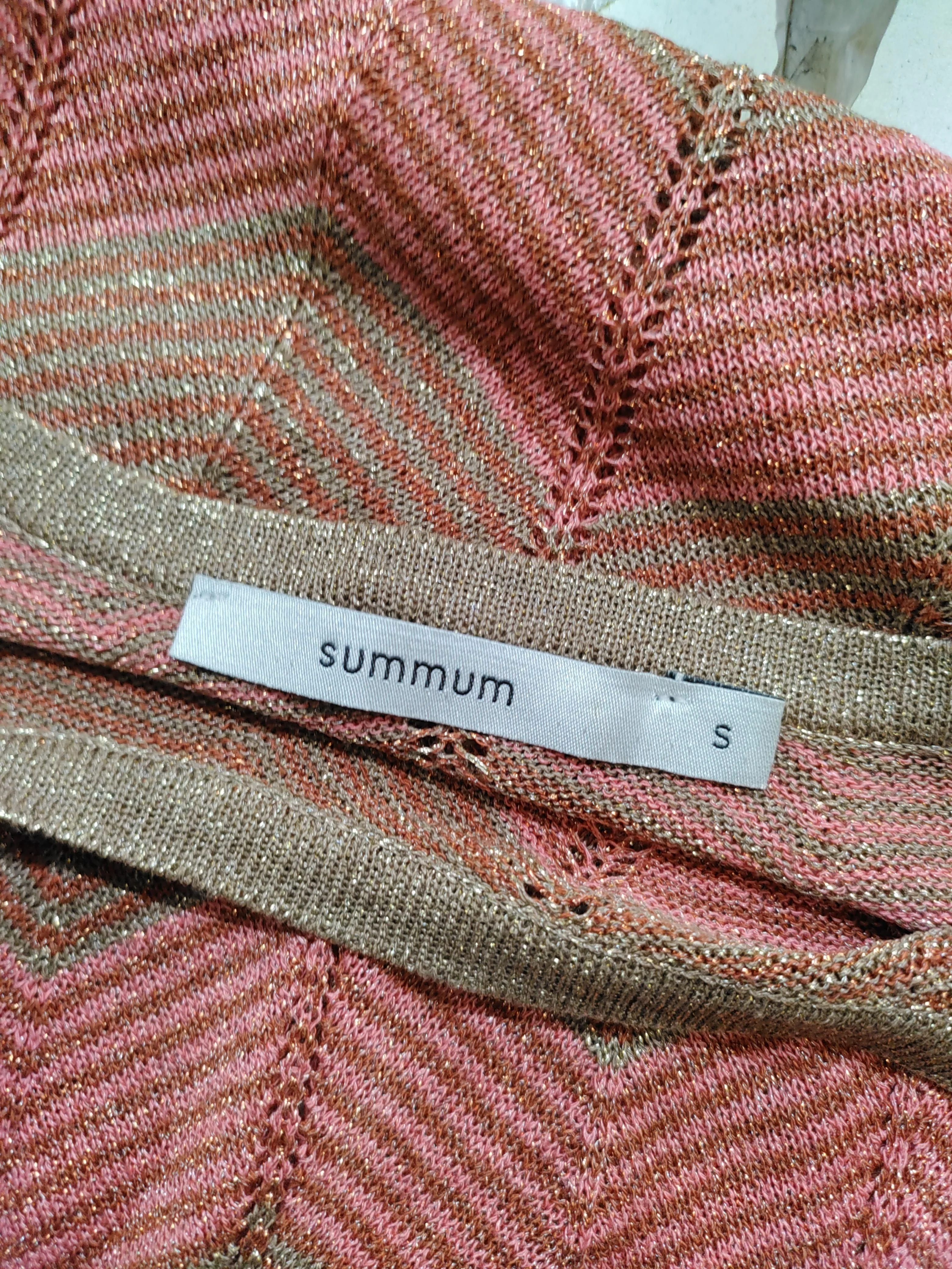 Summun Woman Women's Jumper S Pink Viscose with Polyamide Pullover - Image 5