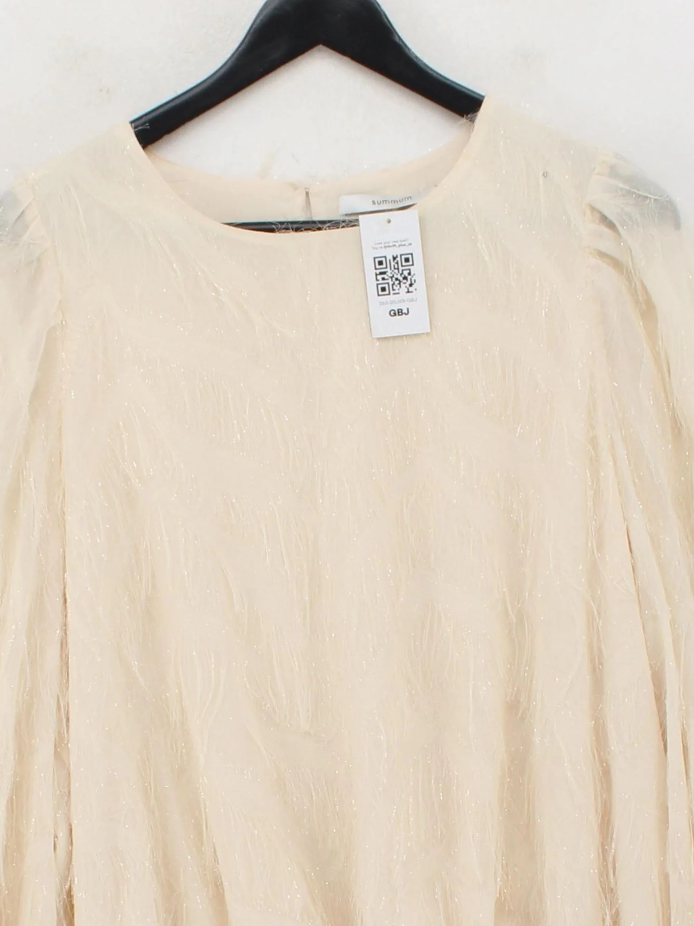 Summun Woman Women's Top M Cream Polyester with Viscose Basic - Image 3
