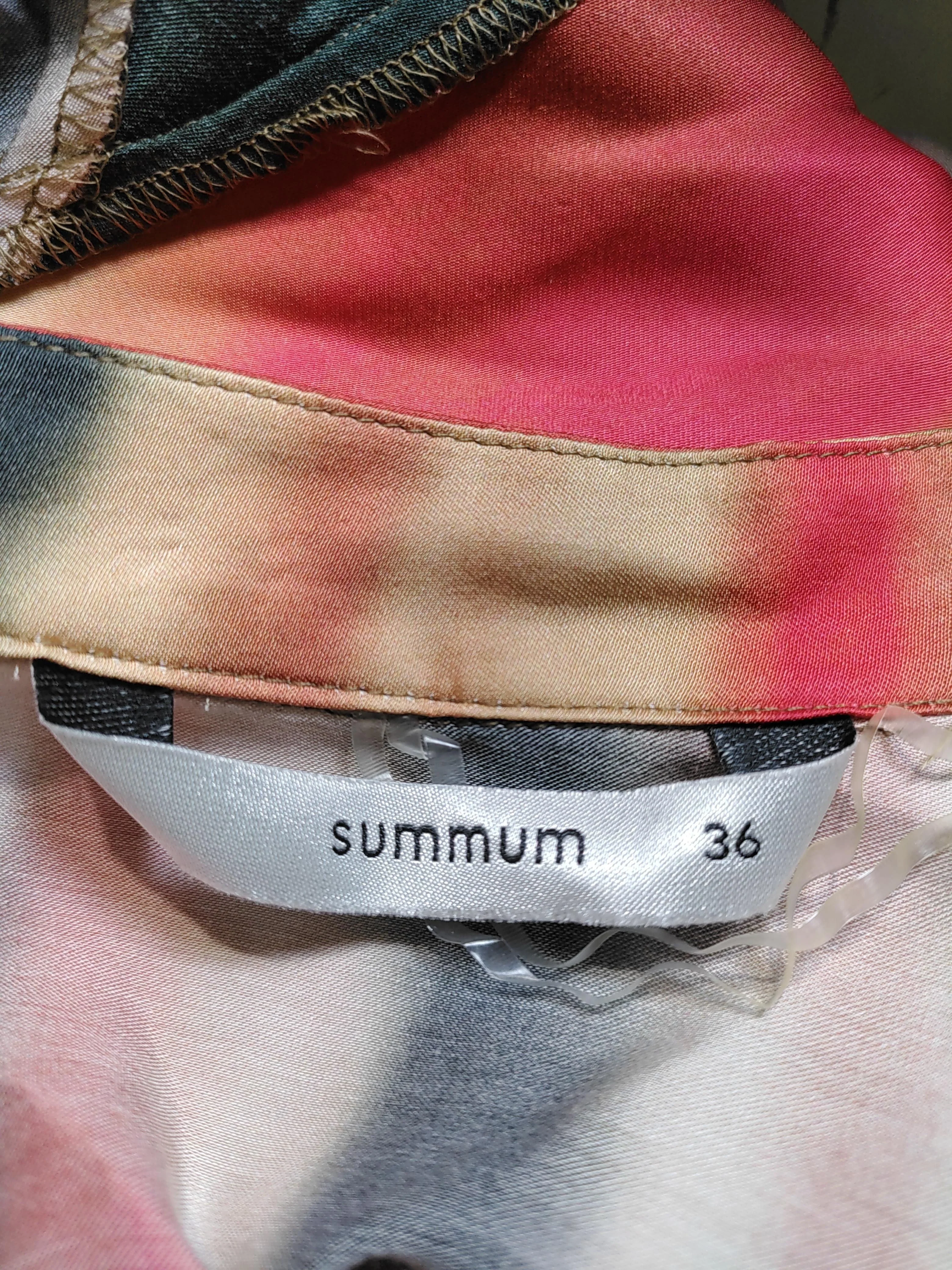 Summun Woman Women's Top UK 8 Multi 100% Viscose Long Sleeve Collared Basic - Image 5