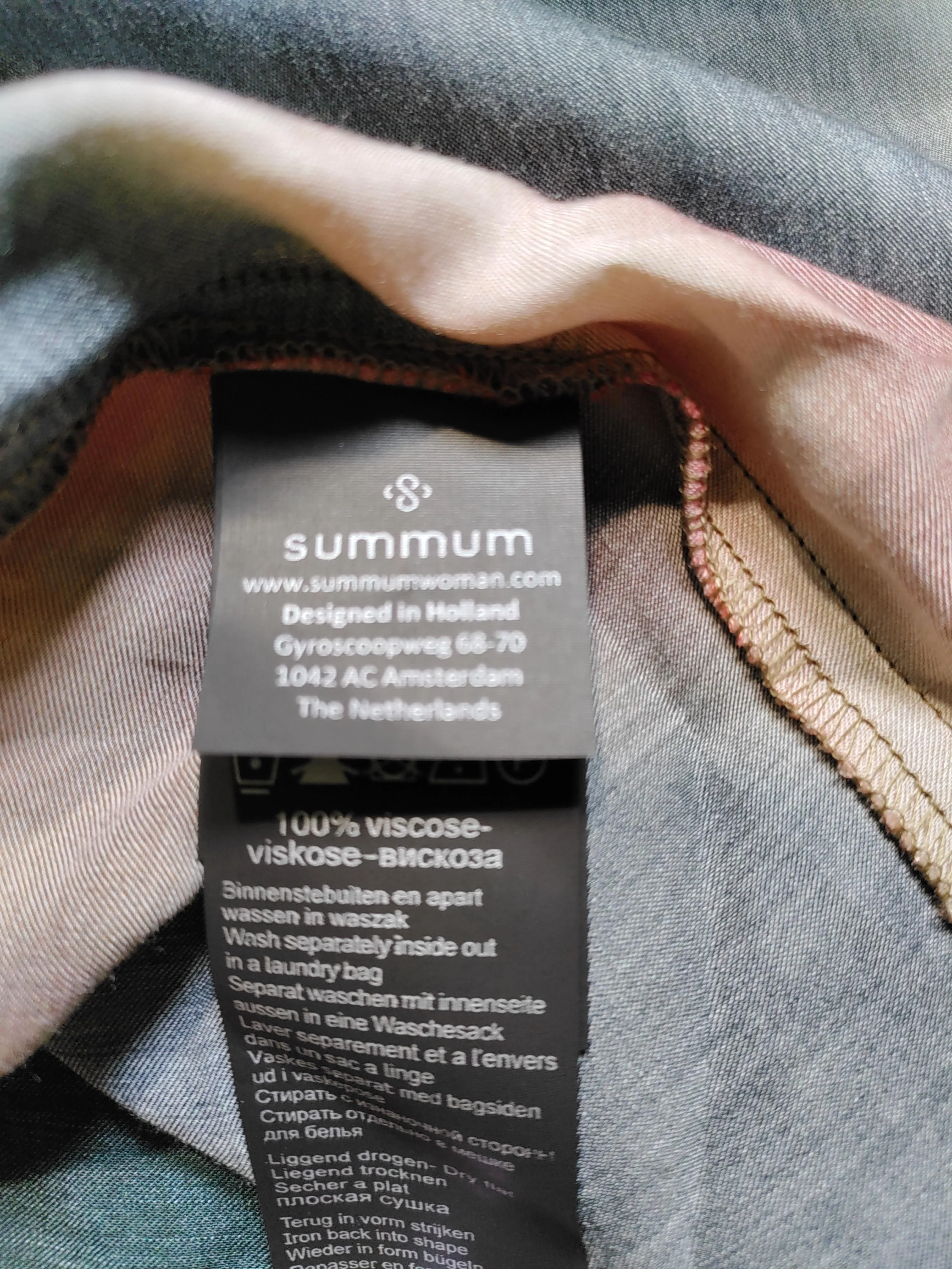 Summun Woman Women's Top UK 8 Multi 100% Viscose Long Sleeve Collared Basic - Image 6