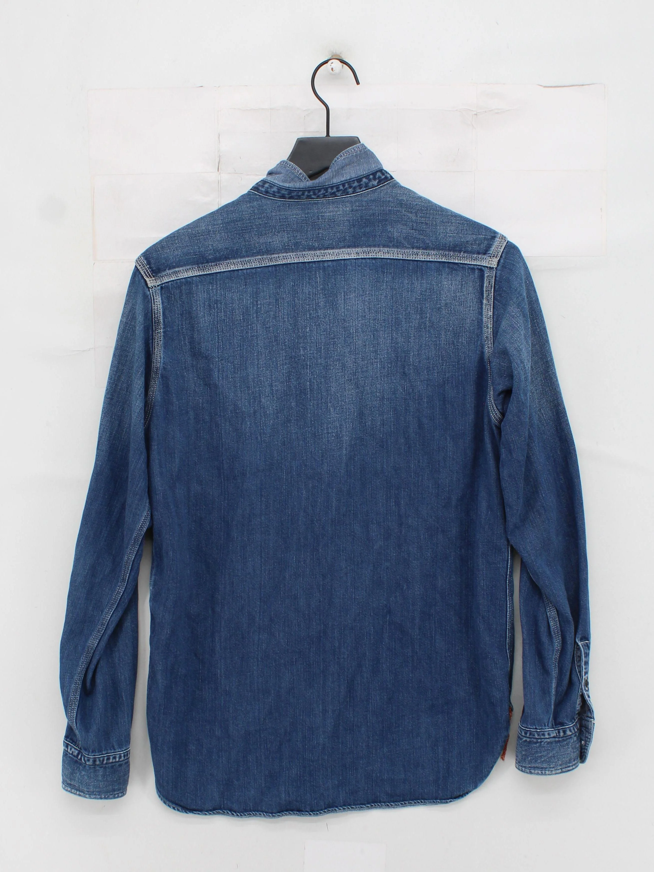 Sunny Sports Men's Shirt Chest: 36 in Blue 100% Cotton Basic - Image 2