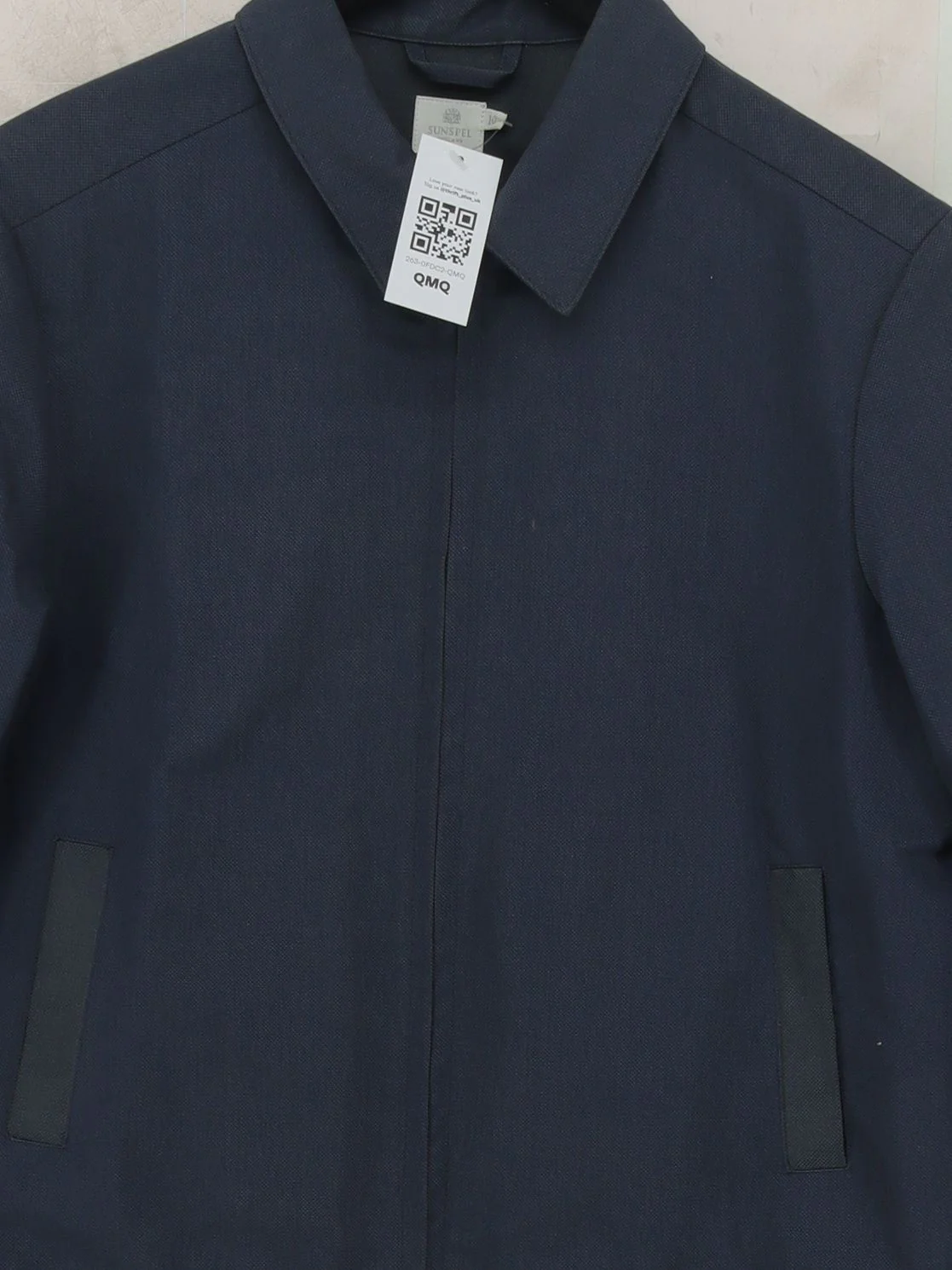 Sunspel Bomber Jacket jacket blue - Image 3