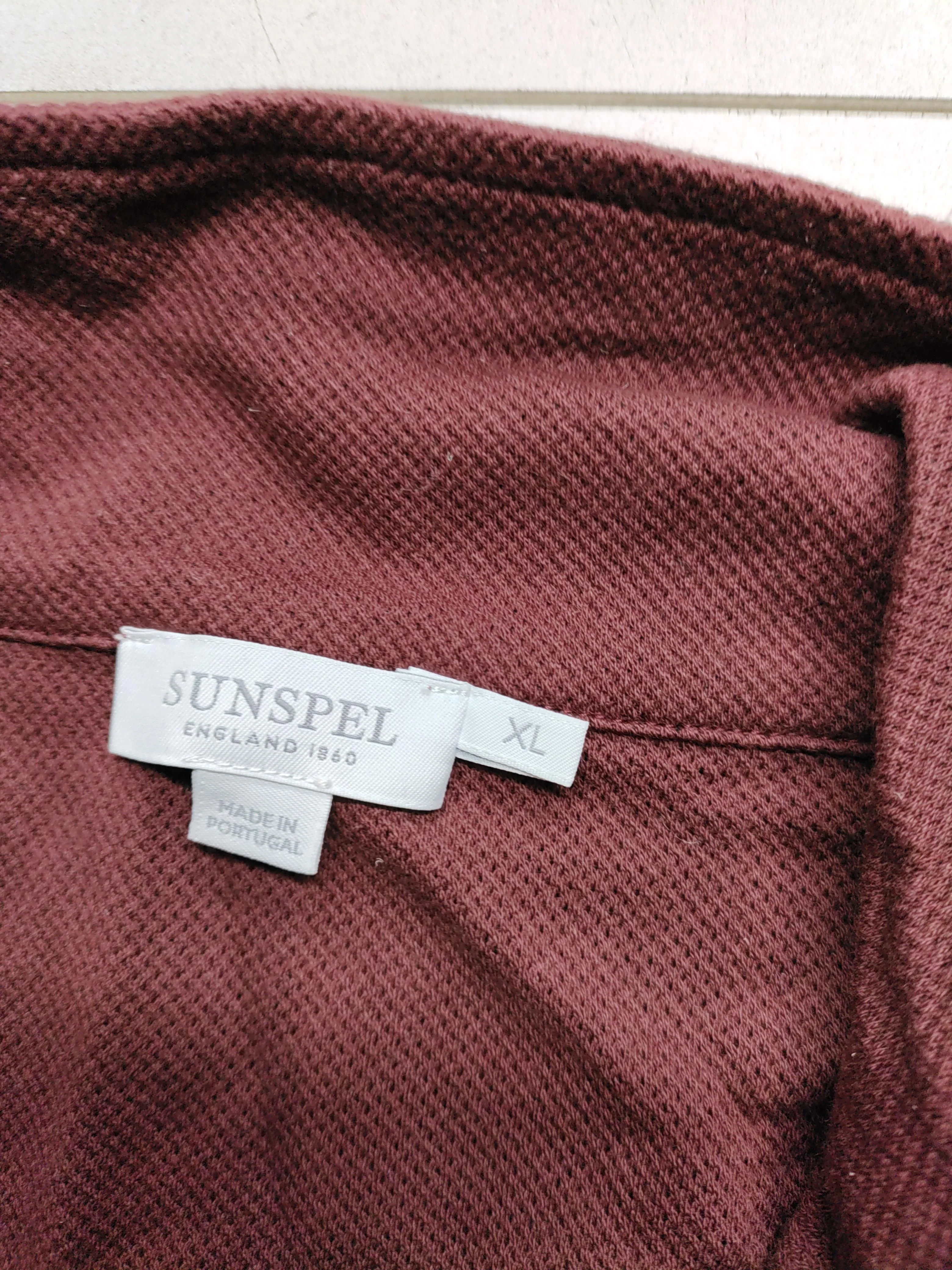 Sunspel Men's Polo XL Red 100% Cotton Basic - Image 5