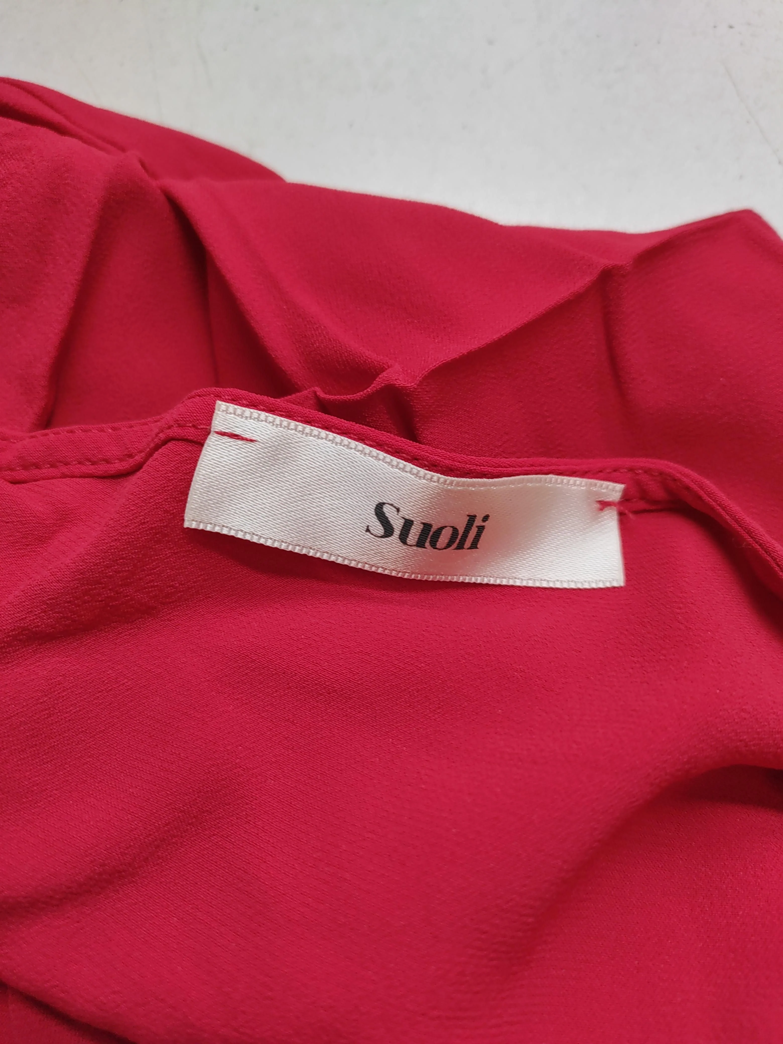 Suoli Wrap Mini Dress UK10 in Red - Image 5