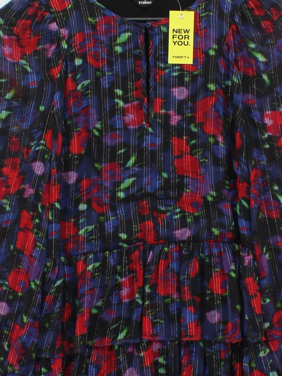 Superdry A-Line Mini Dress UK12 in Multi - Image 3