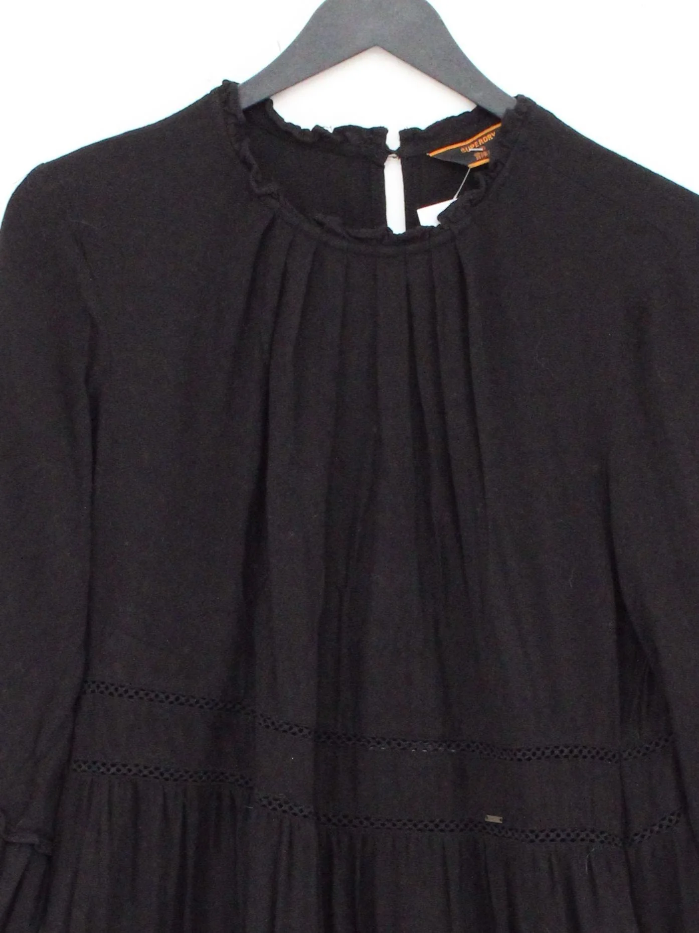 Superdry Jumper Mini Dress UK12 in Black - Image 3